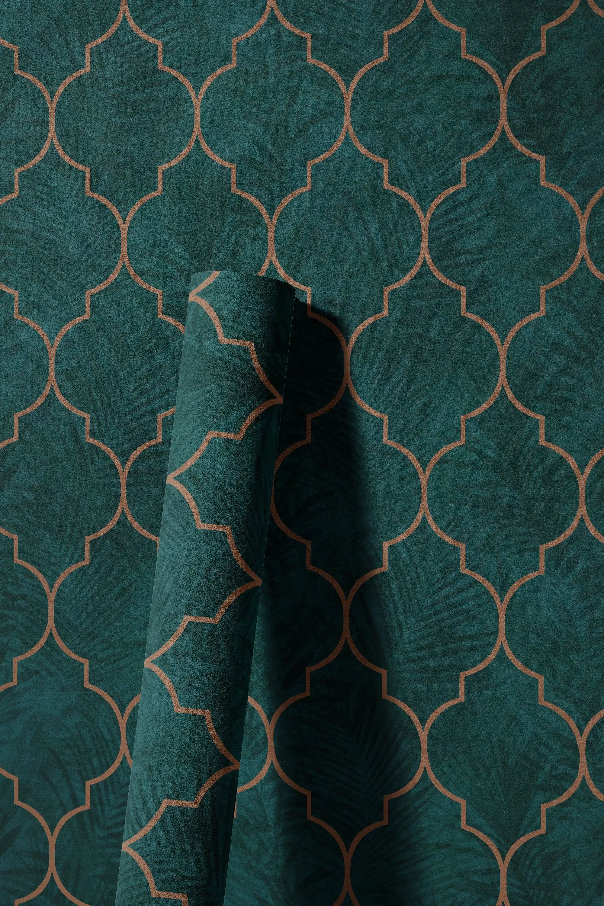 living walls Vliestapete »LIMITED – Botanische Geometrie« botanisch | geometrisch | naturalistisch leicht strukturiert Stilisierte Blätter in grafischem Ornamentmuster
