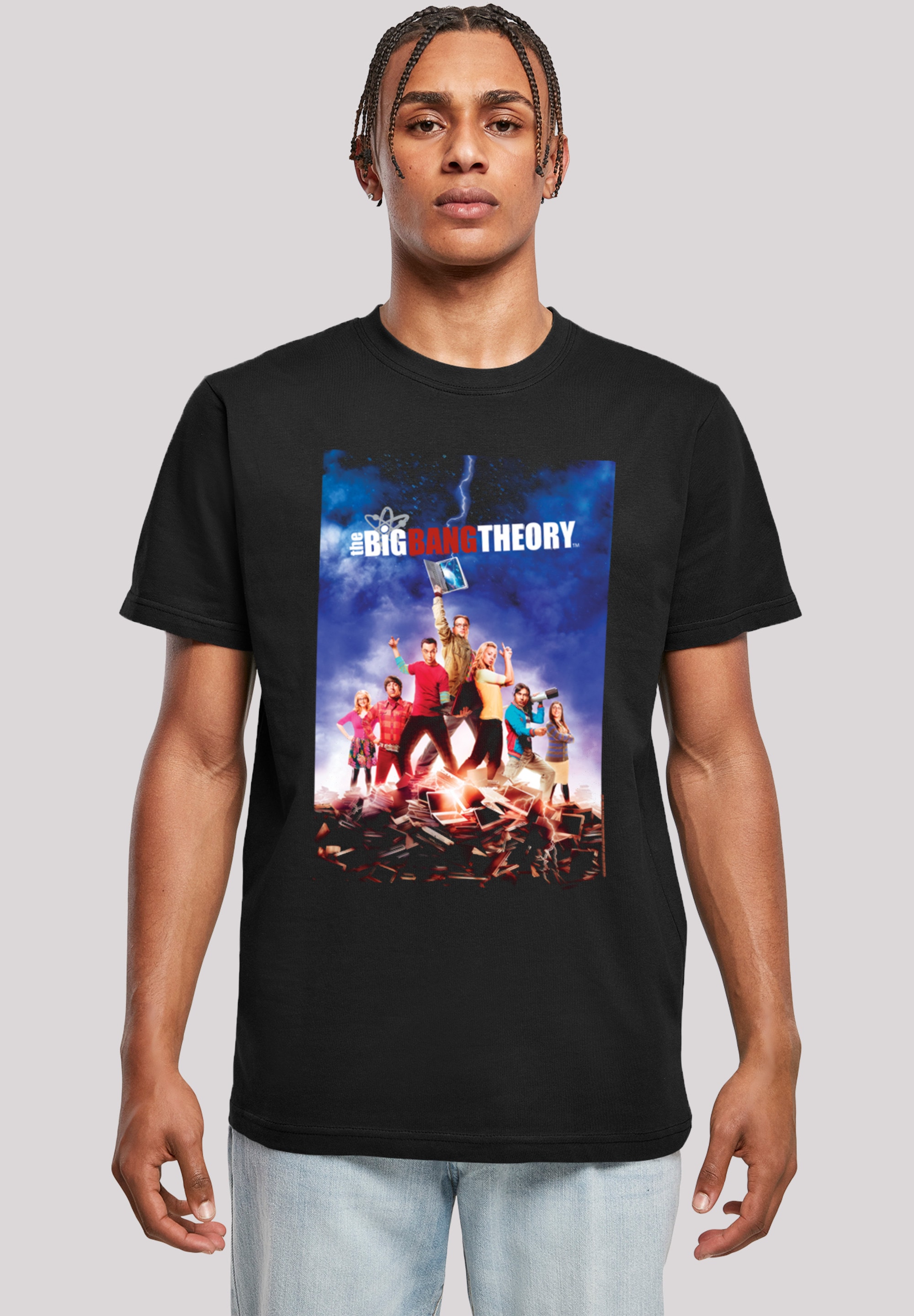 F4NT4STIC T-Shirt »Big Bang Theory TV Serie Character Poster«, Herren,Premium Merch,Regular-Fit,Basic,Bedruckt