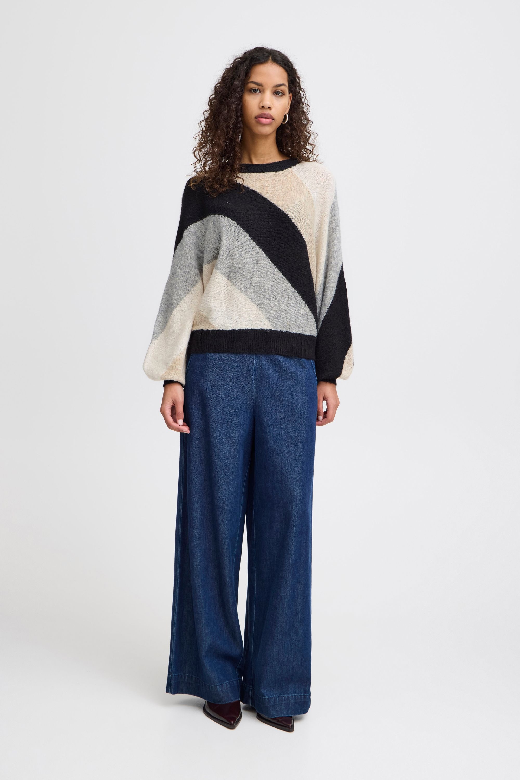 Ichi Strickpullover »Strickpullover IHKAMARA LS SHORT2«