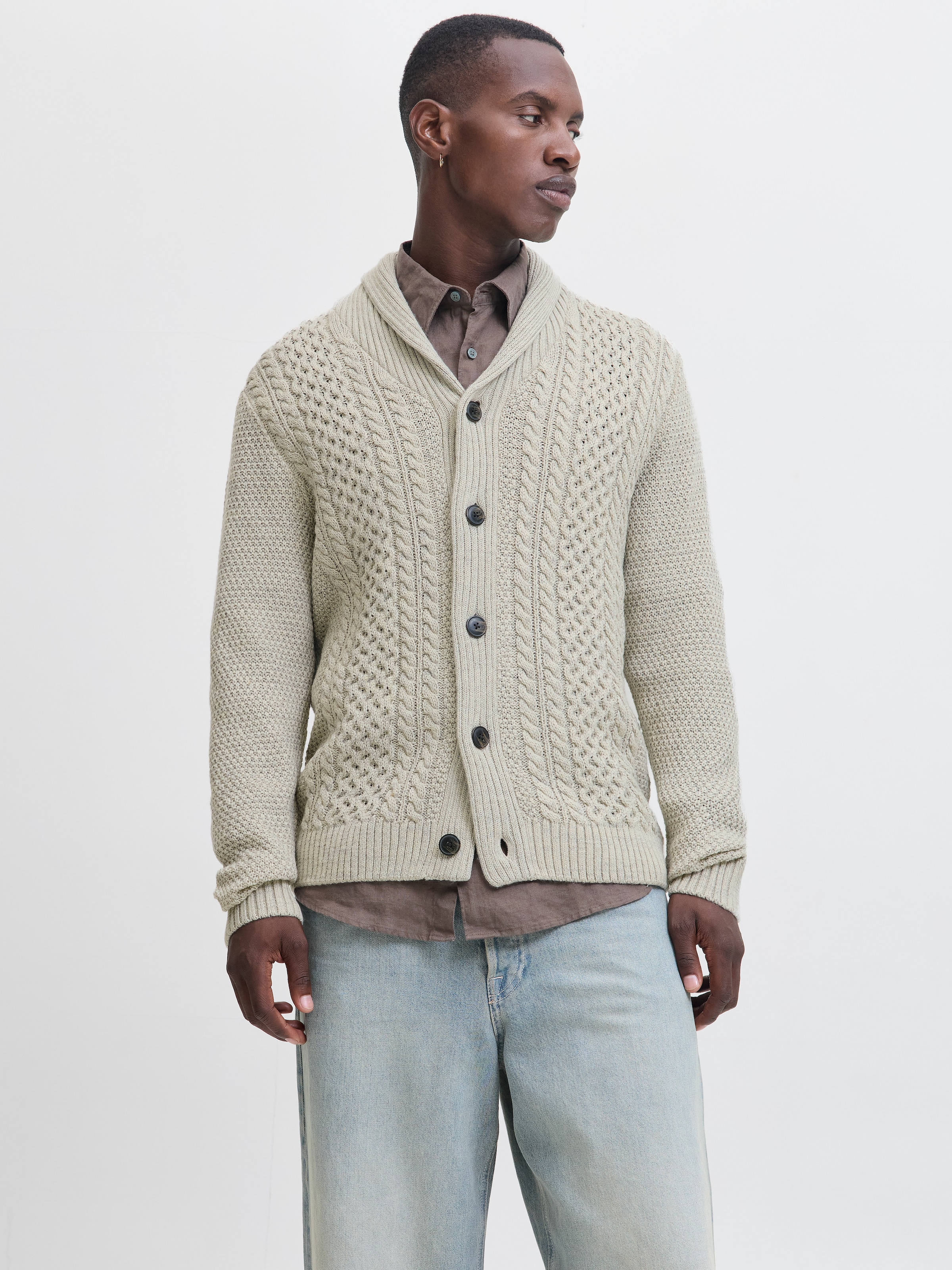 Jack & Jones Strickpullover "JJPAUL KNIT SHAWL CARDIGAN" günstig online kaufen