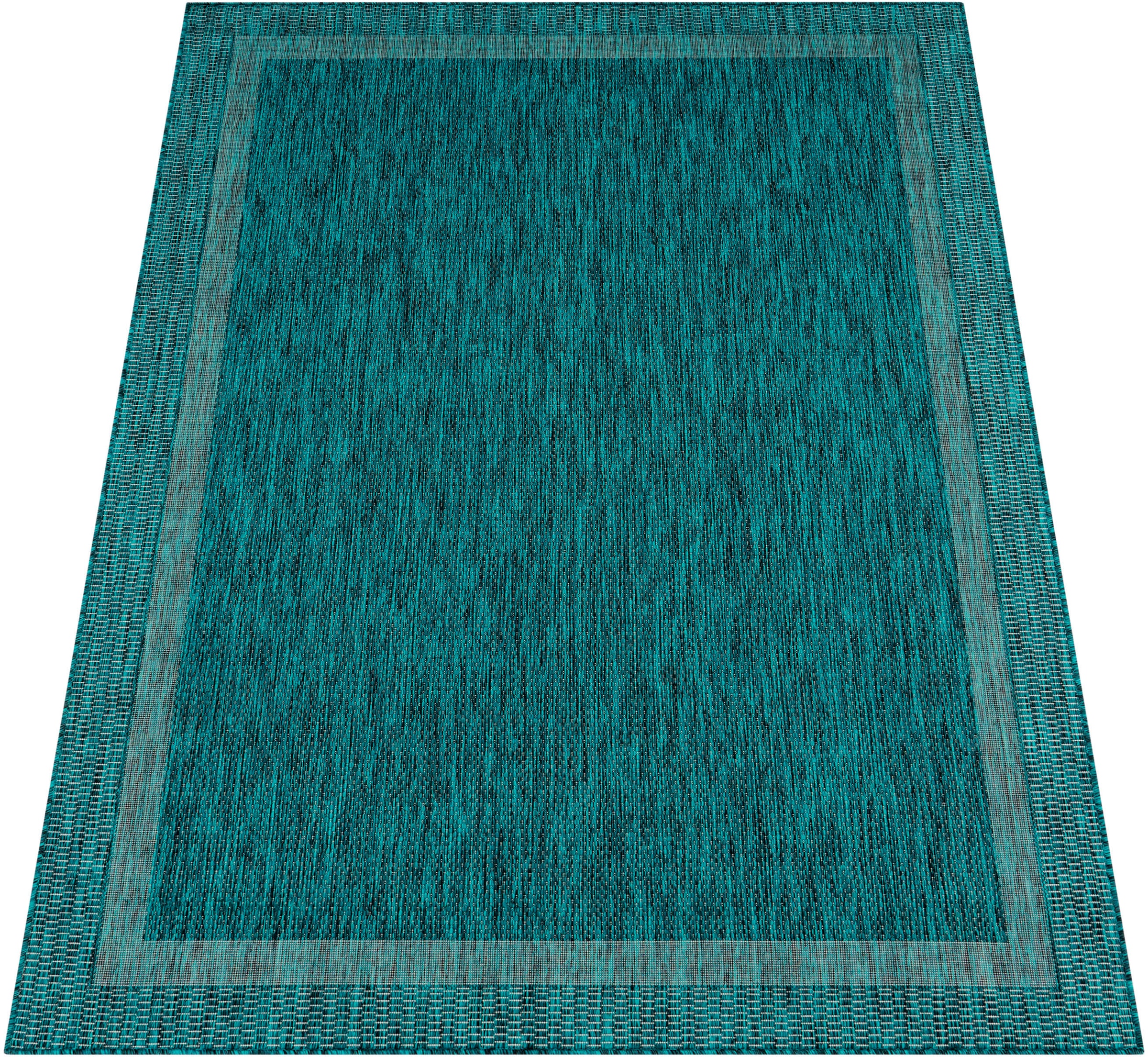 Paco Home Teppich | rechteckig, mit dezenter Rechnung In- 272«, meliert, Flachgewebe, BAUR auf Bordüre, »Roma geeignet Outdoor und