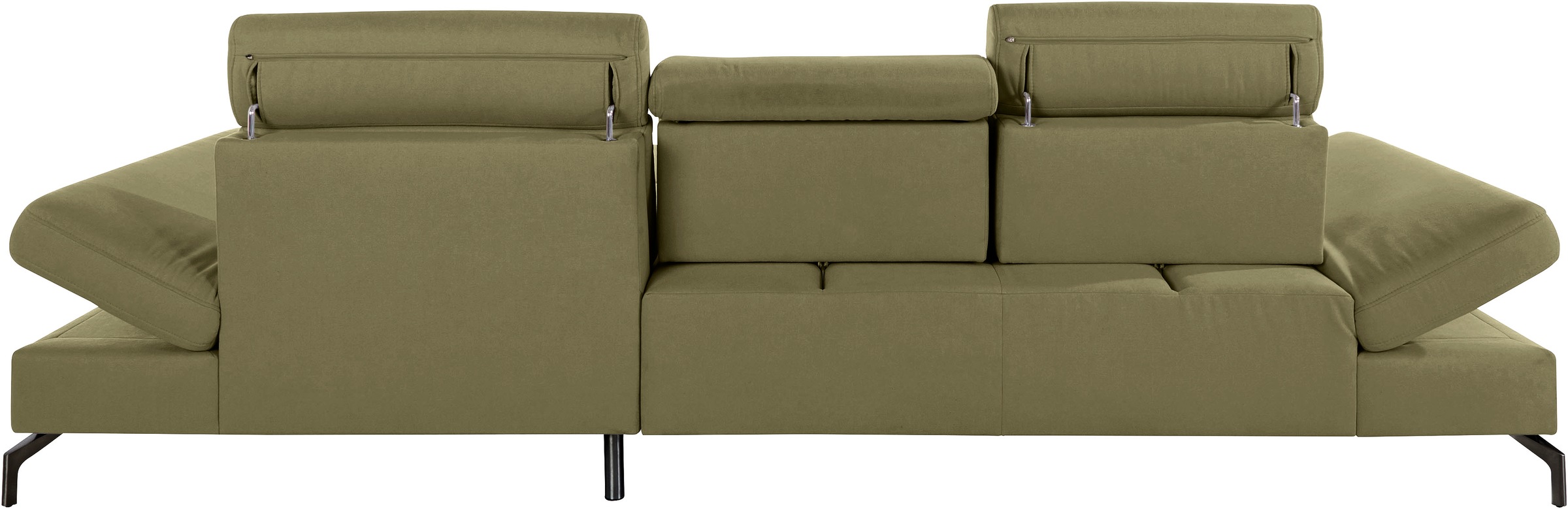 sit&more Ecksofa »Brisbane L-Form«, Fußhöhe 15 cm, inklusive Sitztiefen-, Armteil- und Kopfteilverstellung