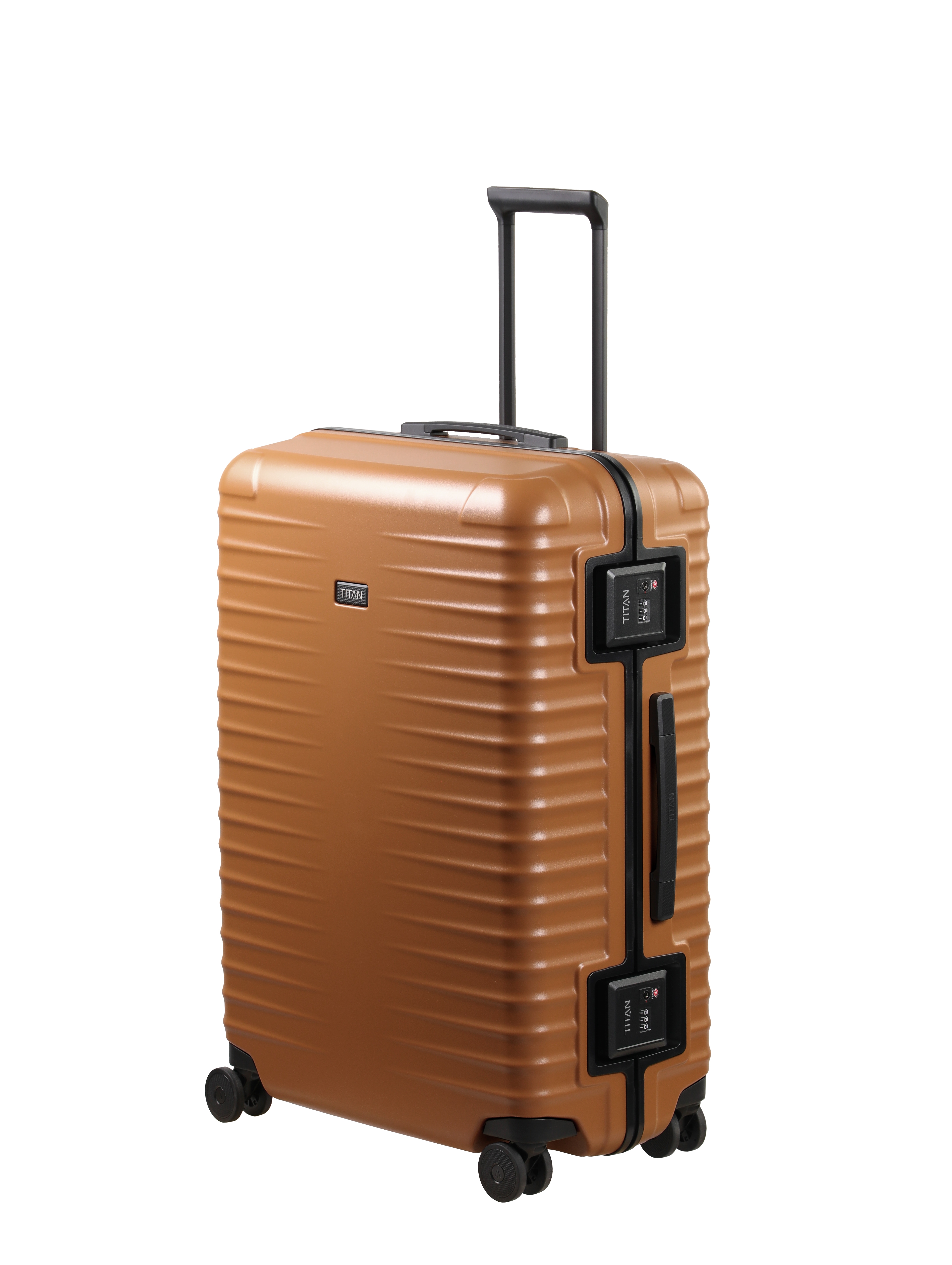 TITAN - Made in Germany Trolley "OVERSEAS Koffer Hartschale" 101 l 4 Rollen mit TSA-Rahmenschloss, intelligenter Innenaufteilung Größe L