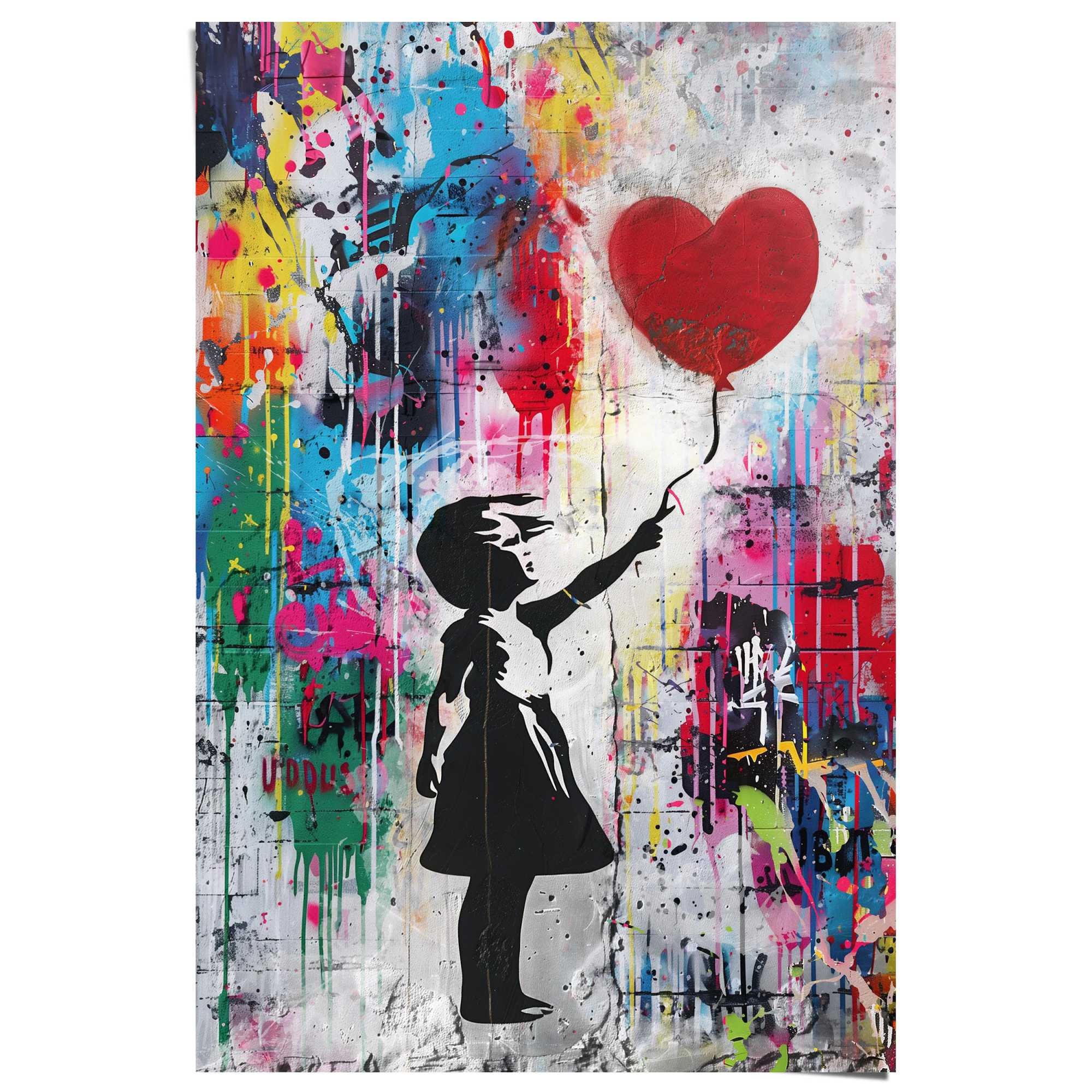 Reinders! Poster »Concrete Balloon Girl«