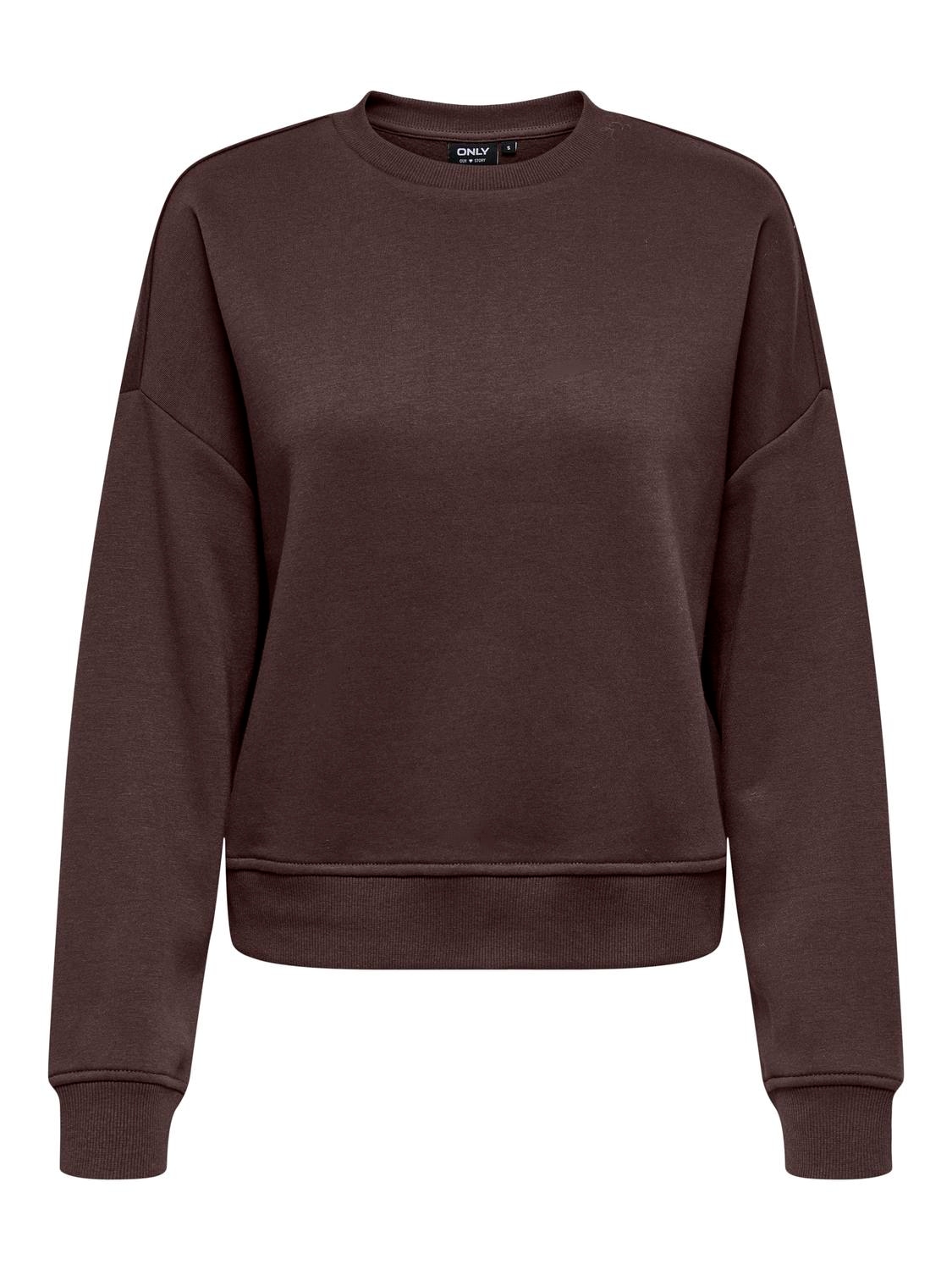 ONLY Sweatshirt »ONLSWEAT L/S CREW OVERSIZE SWT«, Baumwollmischung, loose fit, Rundhals
