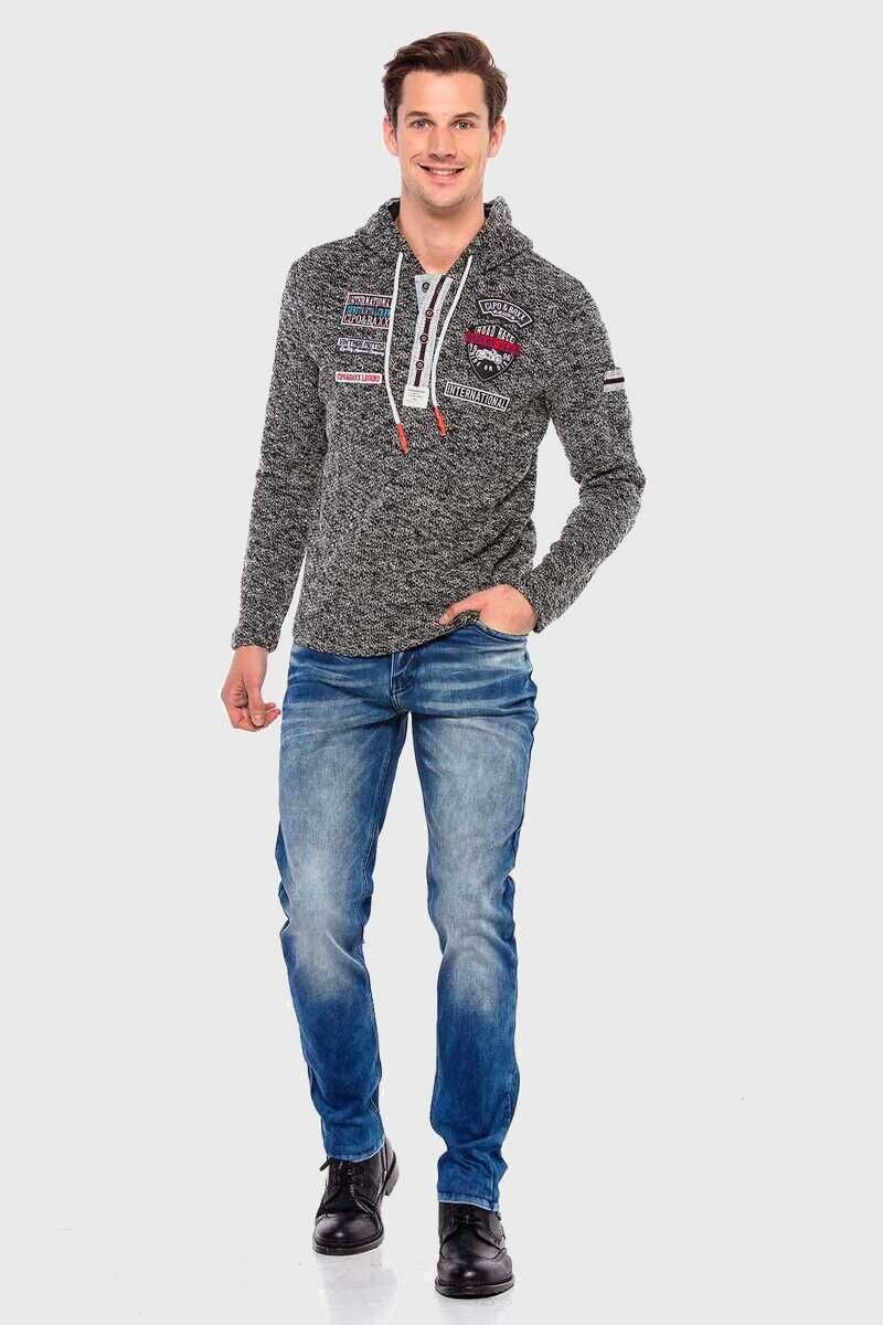 Thumbnail - Cipo & Baxx Kapuzenpullover "Kapuzenpullover" 1 Stk. mit modischen Details