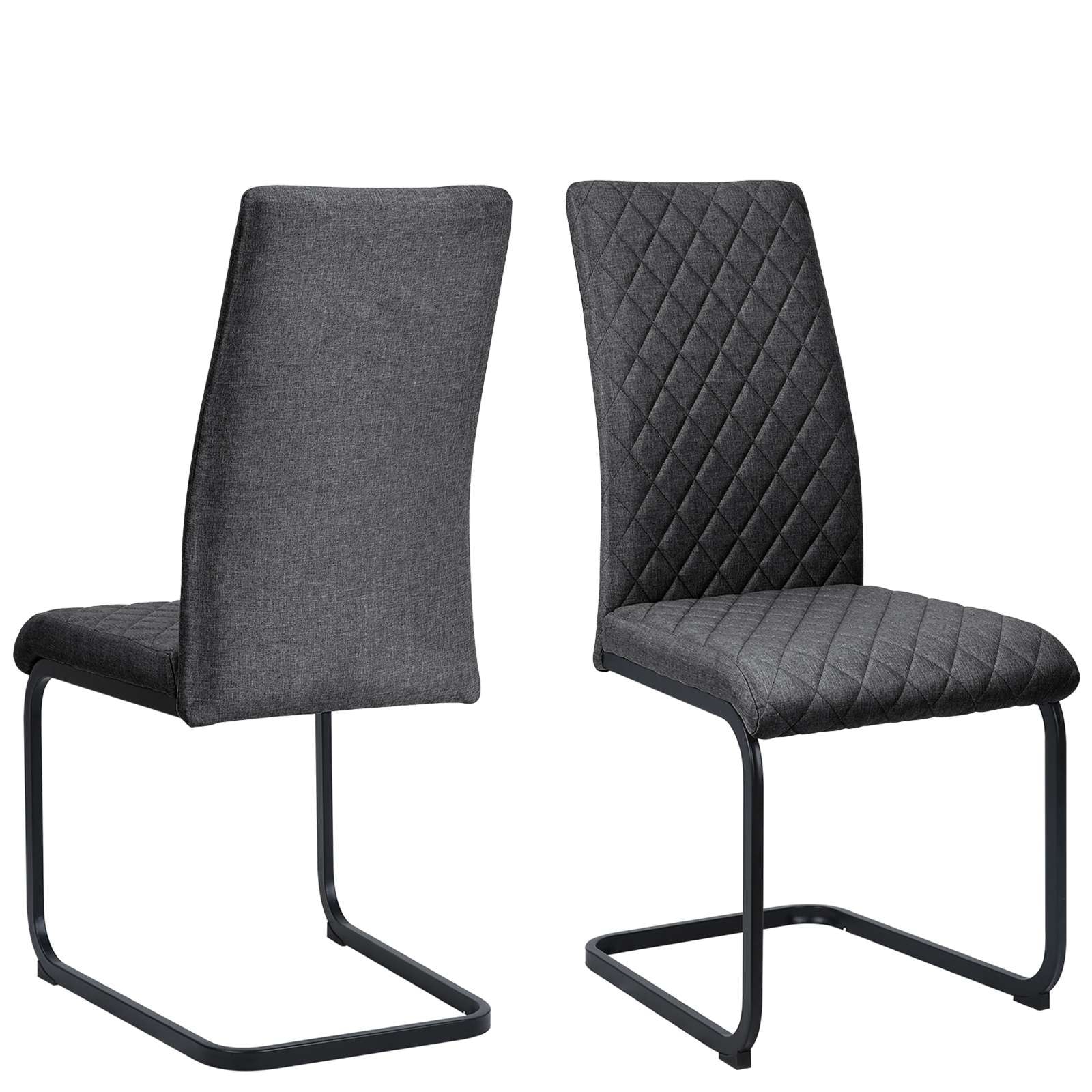 OTTO home Esszimmerstuhl »Valbourg« () 2 Stk.Freischwinger, gepolsterte Rückenlehne und Sitzfläche, Sitzhöhe 48 cm