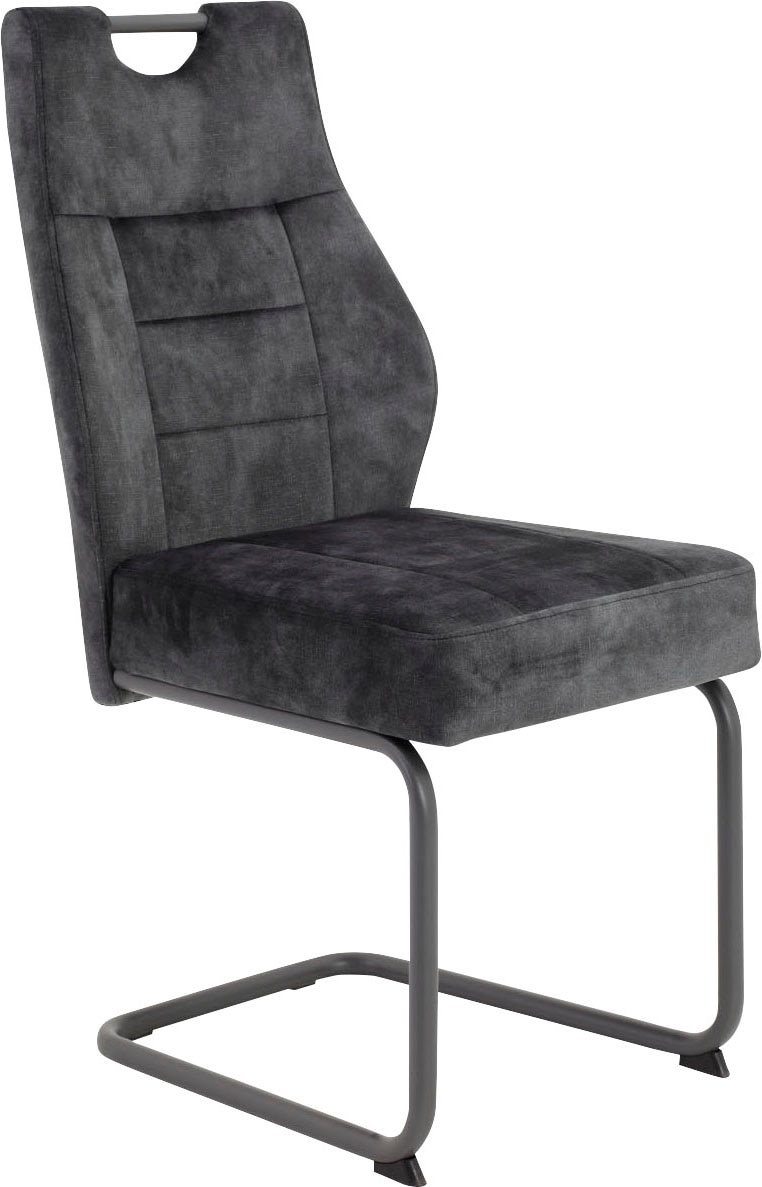 HELA "Linda S Schwingstuhl" (Set) 4 Stk.mit Taschenfederkern Sitz, mit 140KG belastbar, Freischwinger