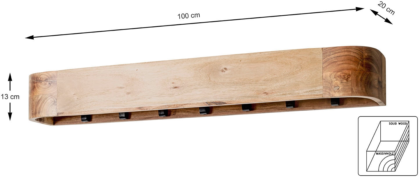 HAKU Garderobenpaneel »Wandgarderobe« 1 Stk. tlg.
