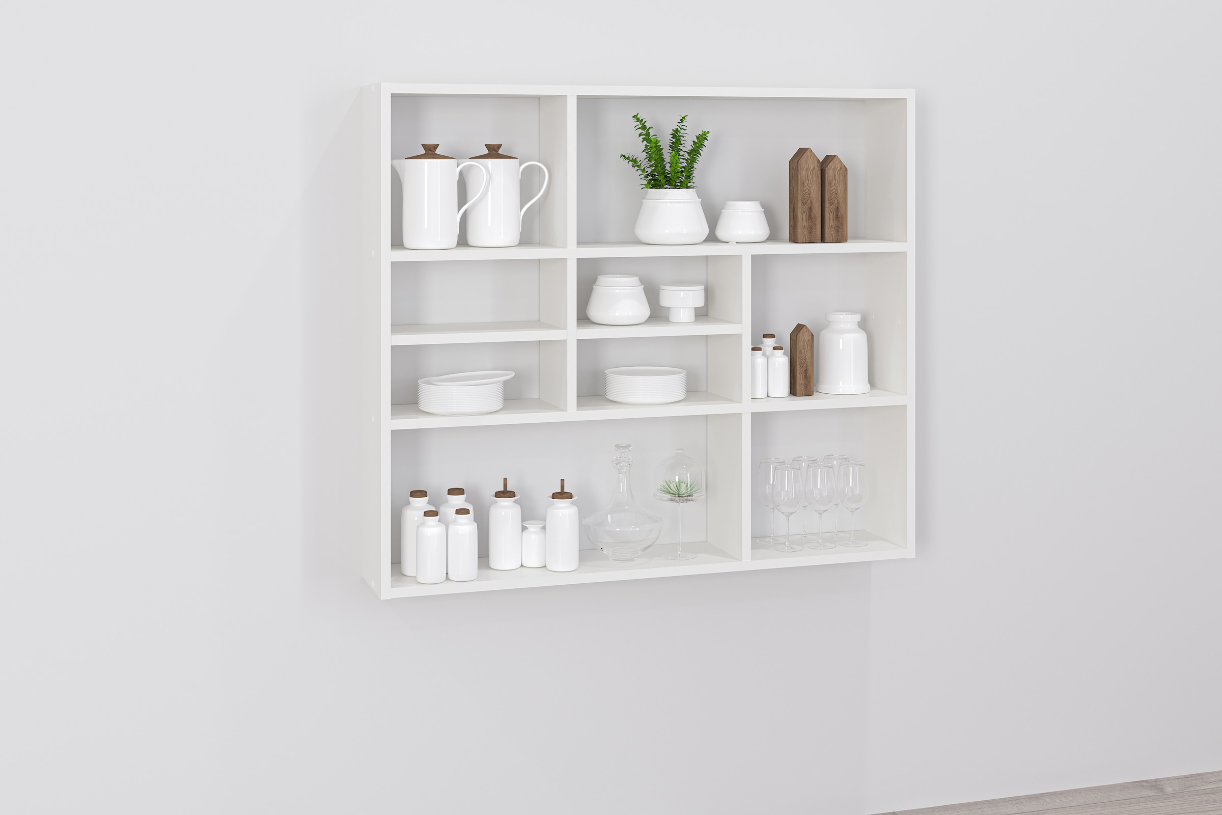 FMD Wandregal "Mika" Regal mit vielen Ablageflächen, 90 cm breit, 78,2 cm h günstig online kaufen