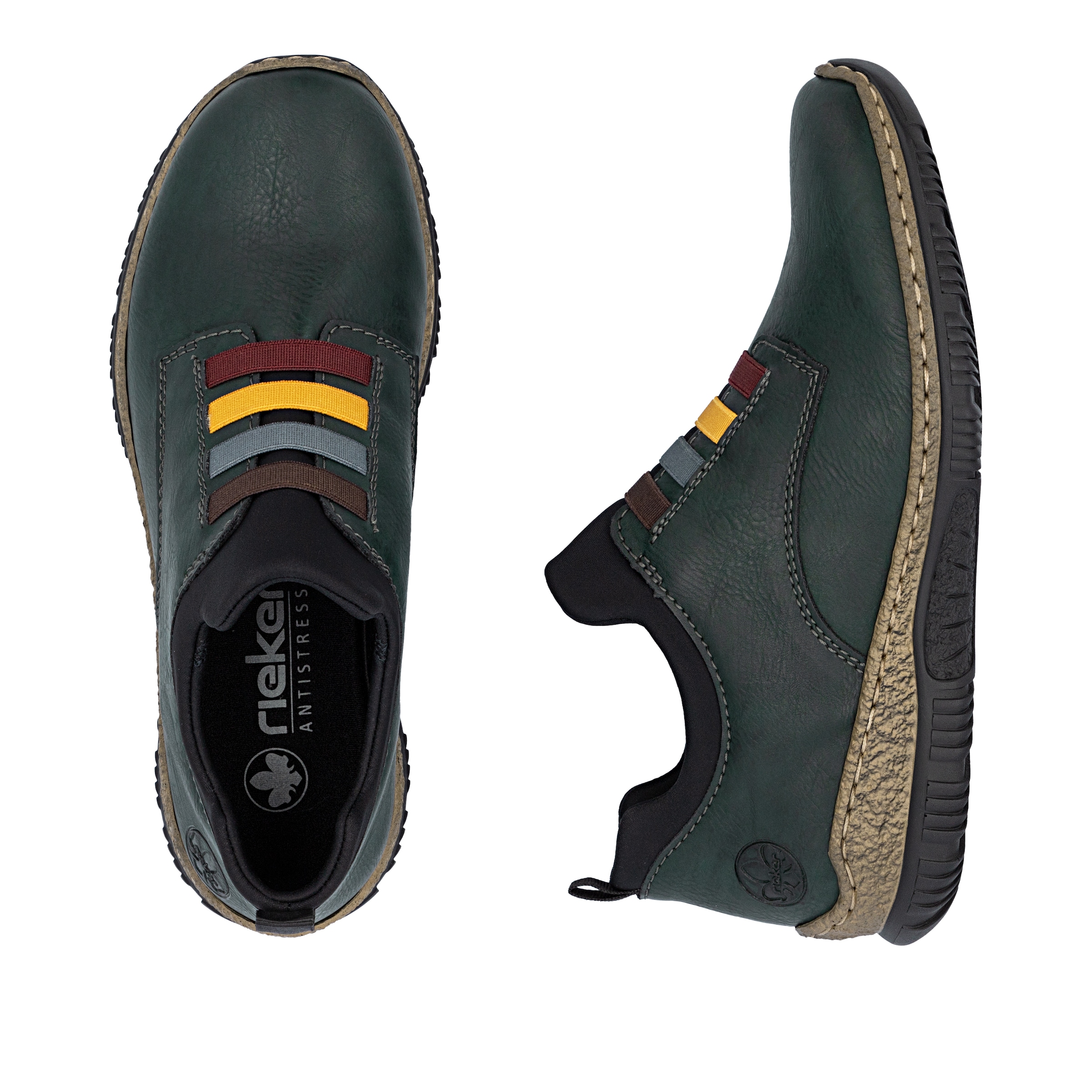 Rieker Slip-On Sneaker, Slipper, Schlupfschuh, Freizeitschuh, Halbschuh mit Anziehlasche