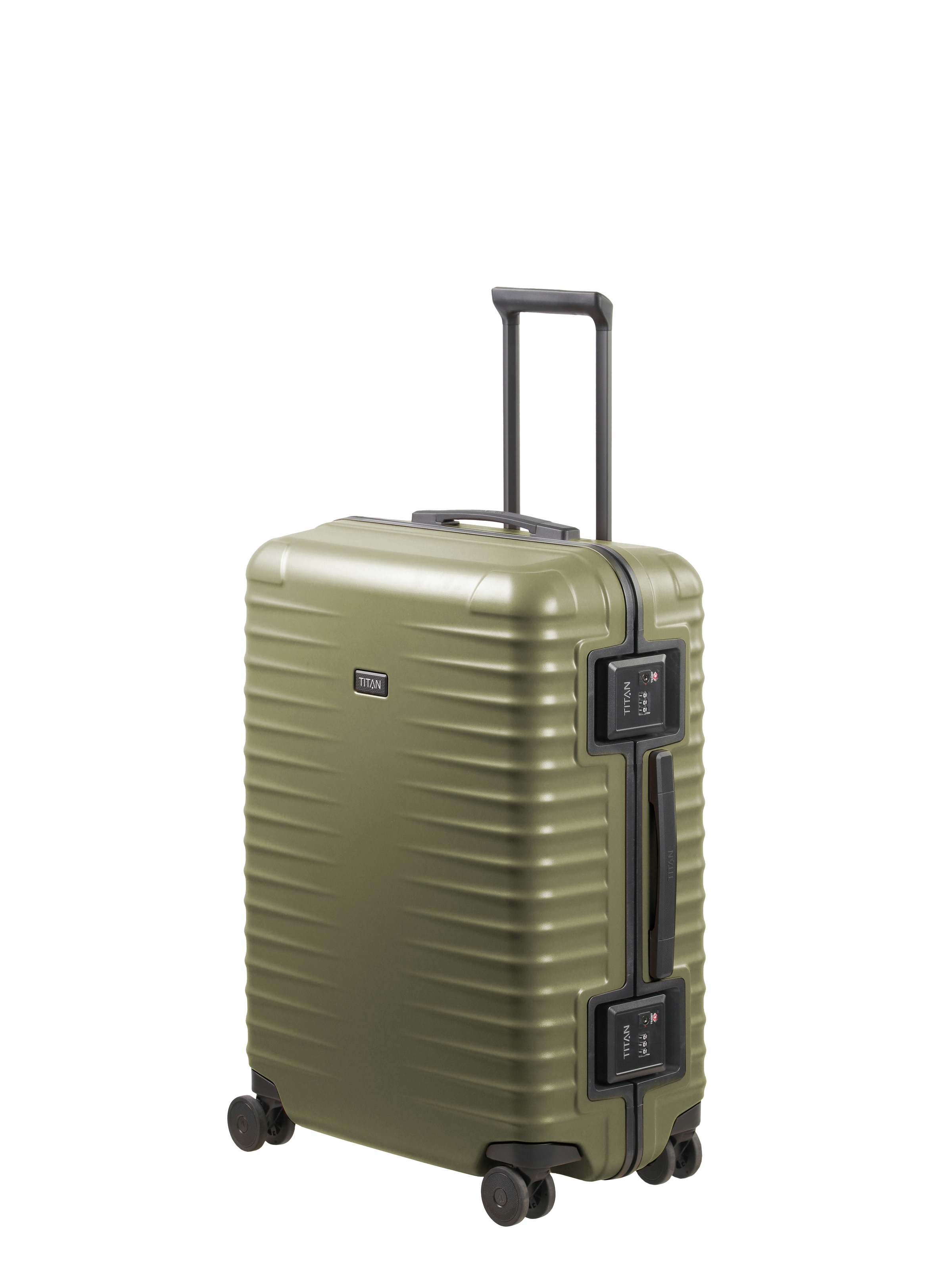 TITAN - Made in Germany Trolley "OVERSEAS Koffer Hartschale" 84 l 4 Rollen mit TSA-Rahmenschloss, intelligenter Innenaufteilung Größe M+