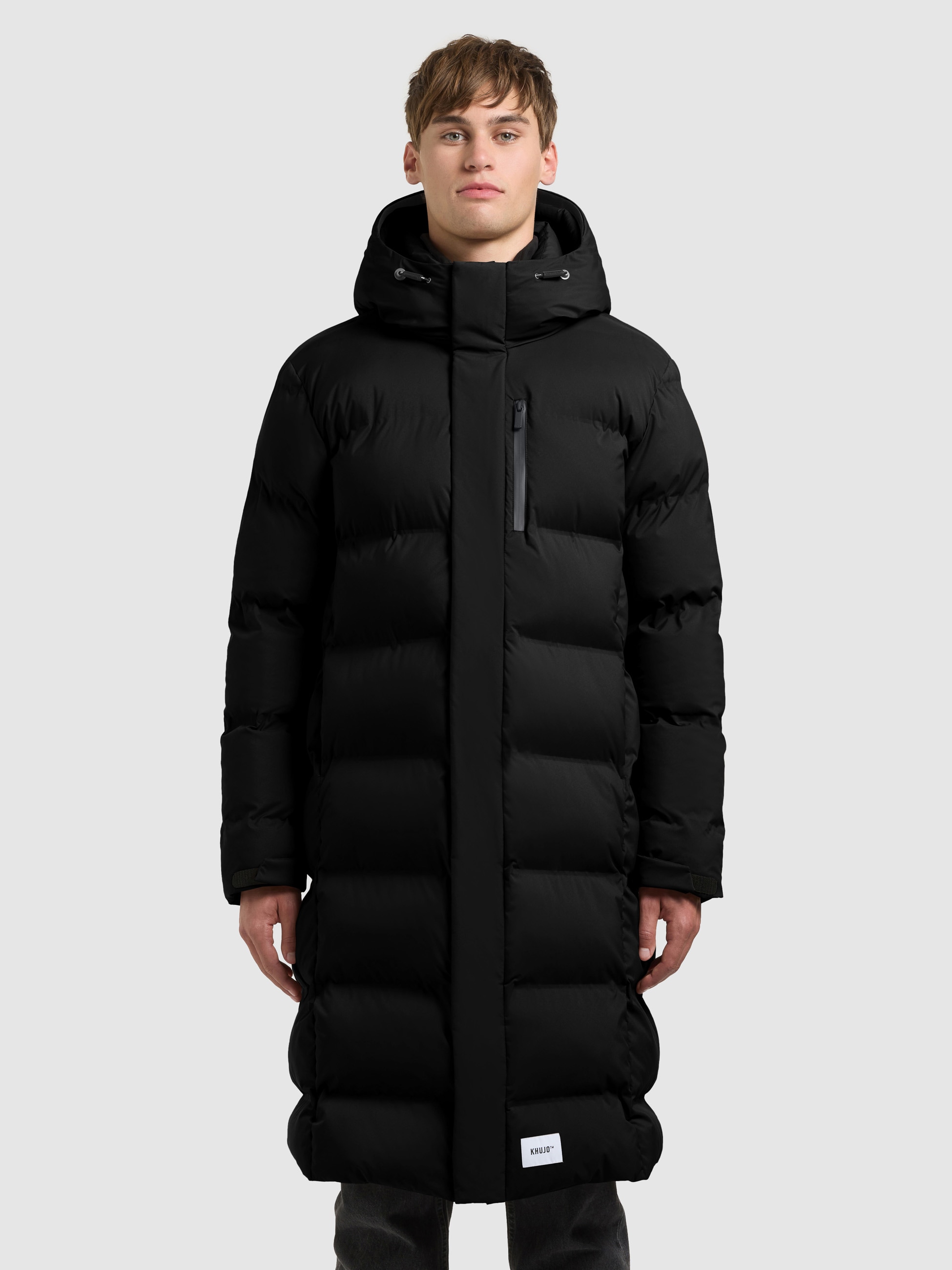 khujo Wintermantel »ERVIN« Reißverschlusstaschen, Ärmeltasche, 2 in 1 Optik