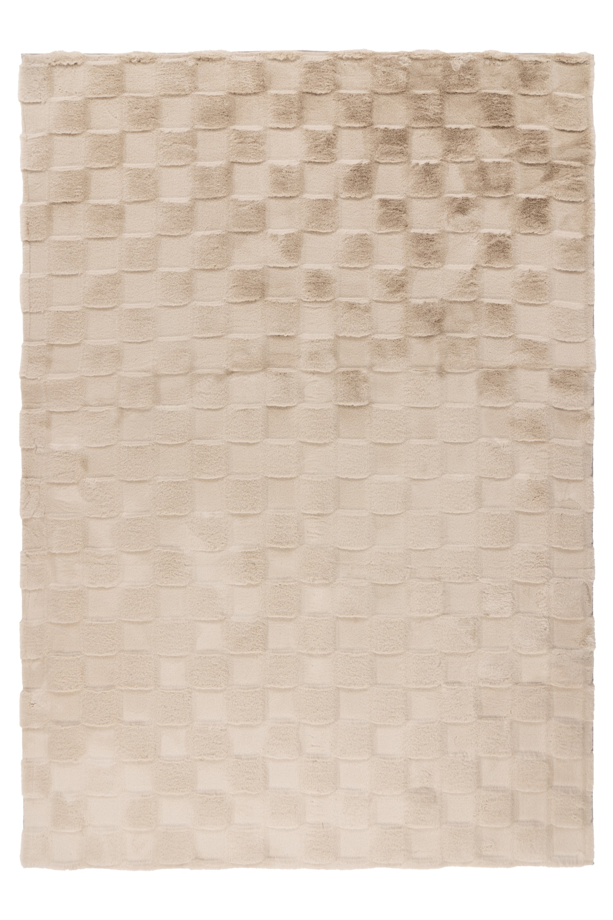 Teppich KAYOOM "Botany 625", beige, B:80cm H:18mm L:150cm, Polyester, Teppiche, Teppich, weicher kuscheliger Kurzflor, Fellhaptik, alle Räume, viele Farben