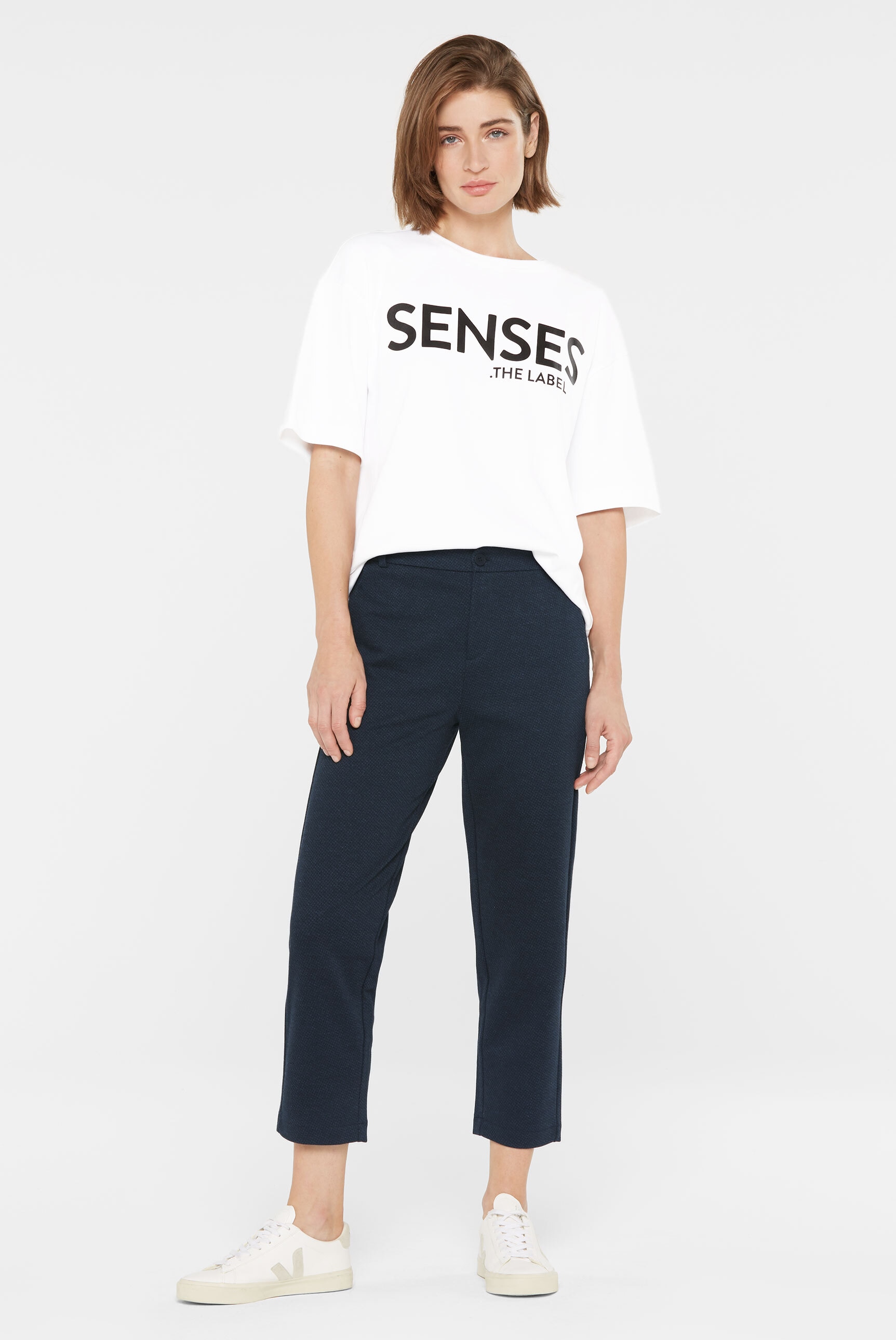 SENSES.THE LABEL Chinohose, mit verkürztem Bein