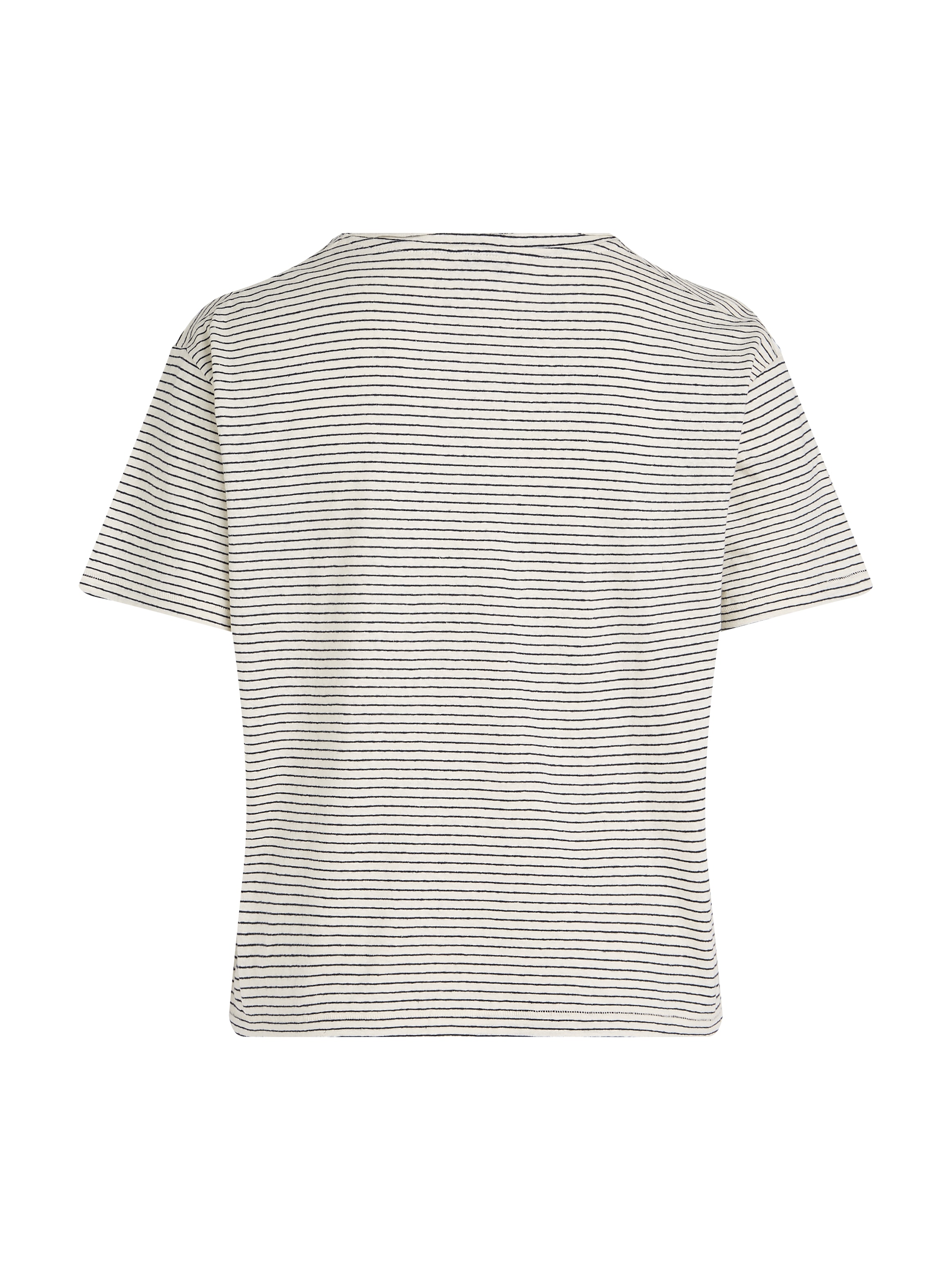 Tommy Hilfiger Curve V-Shirt »CRV MODERN CO LINEN V-NK SS«, in Großen Größen