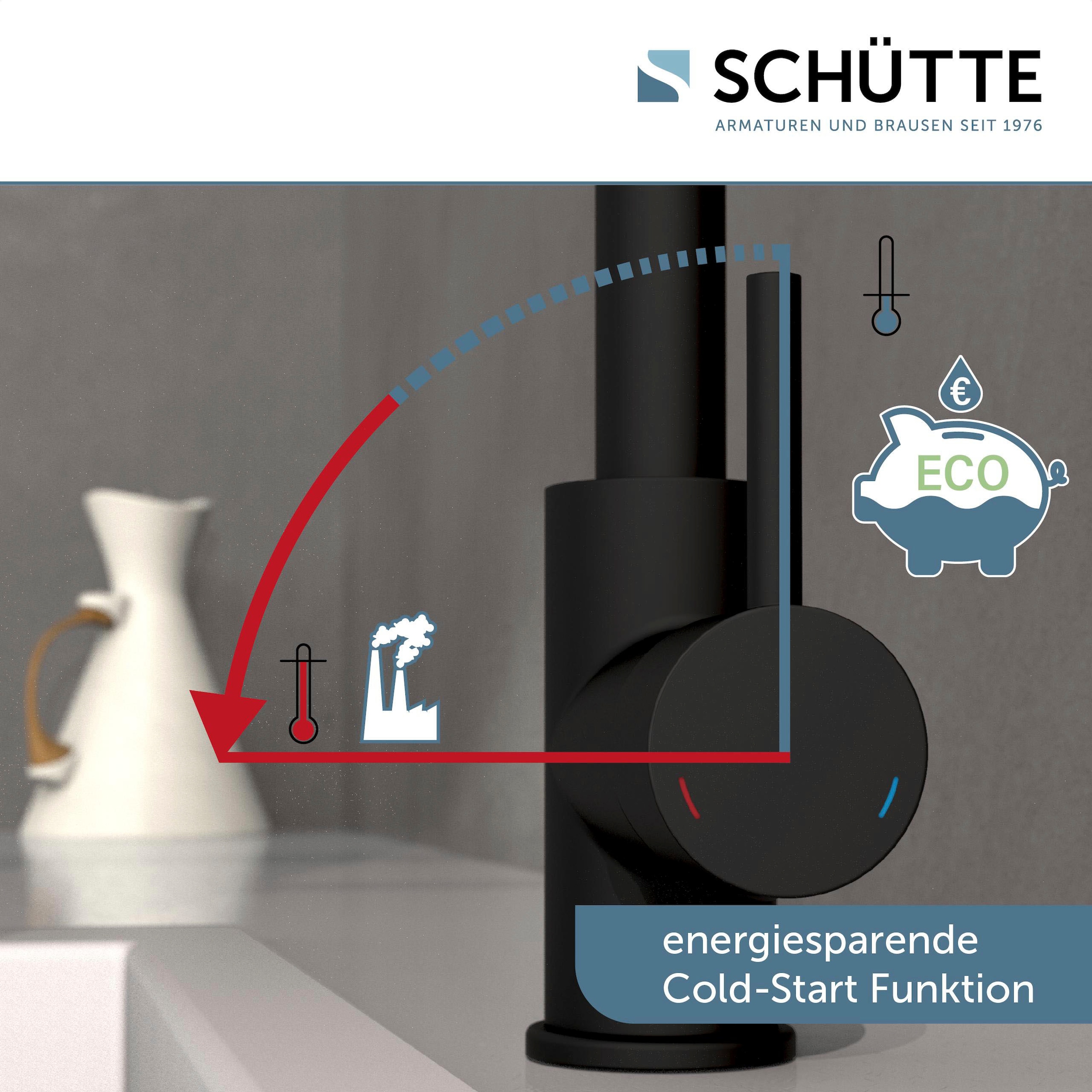 Schütte Spültischarmatur »VITAL«, (1 St.), Infrarottechnologie/Cold-Start-Fkt./360° schwenkbar /Eco-Click-Fkt.