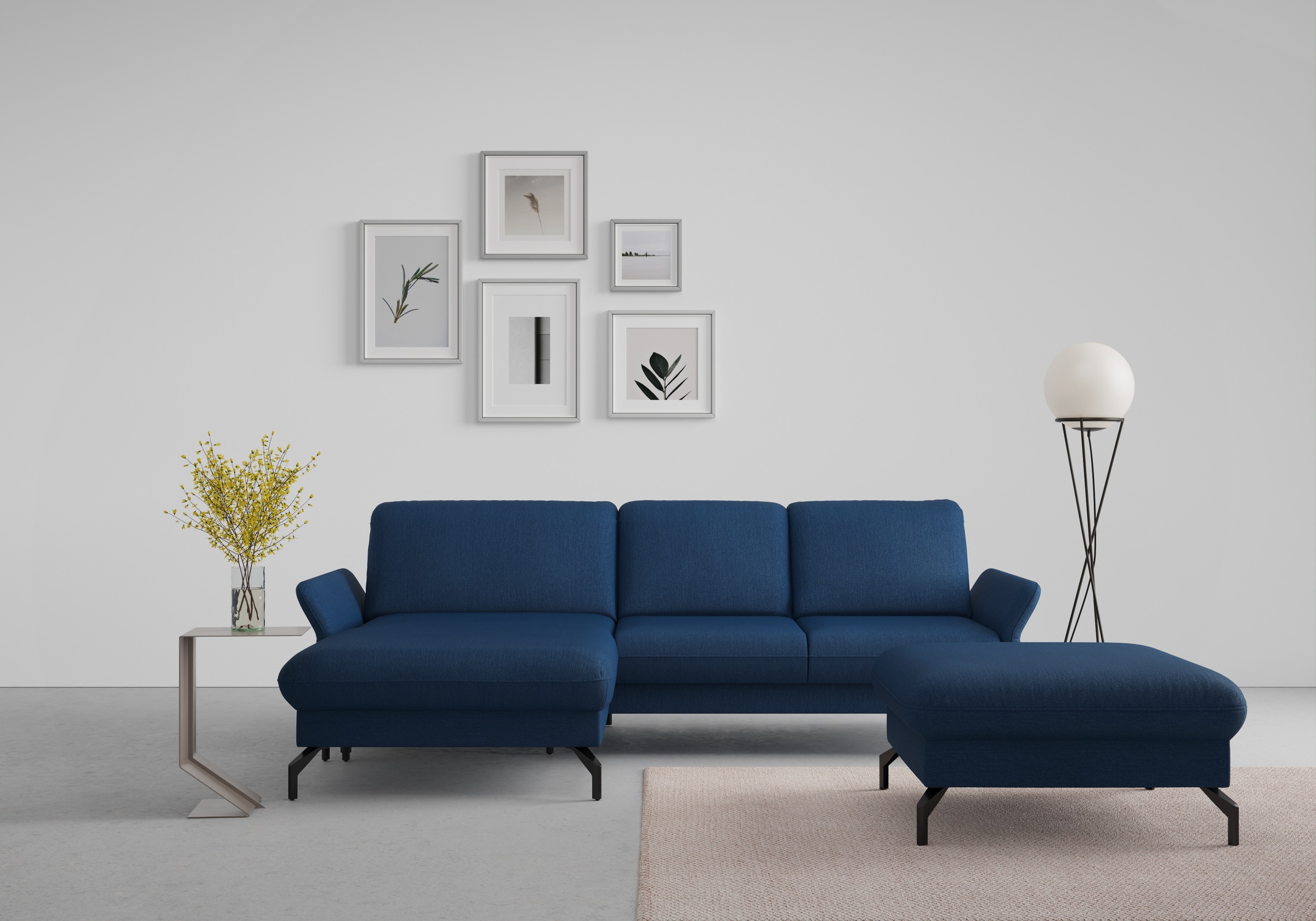 sit&more Ecksofa »Fashion L-Form«, wahlweise mit Kopfteilverstellung und Vorziehsitz, motorisch