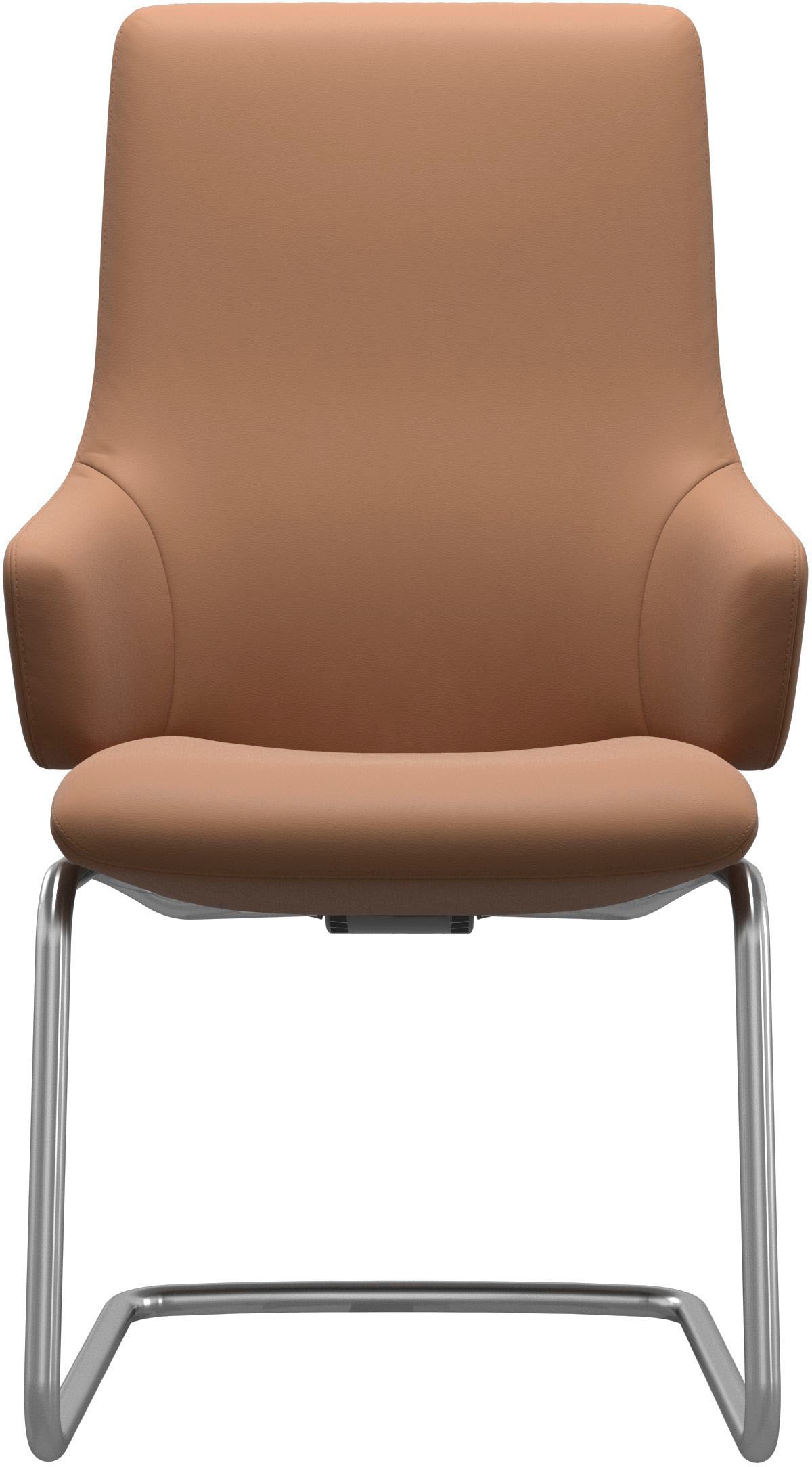 Stressless® Polsterstuhl »Laurel«, Leder BATICK, High Back mit Armlehne, Größe L, mit Beinen aus Stahl in Chrom matt