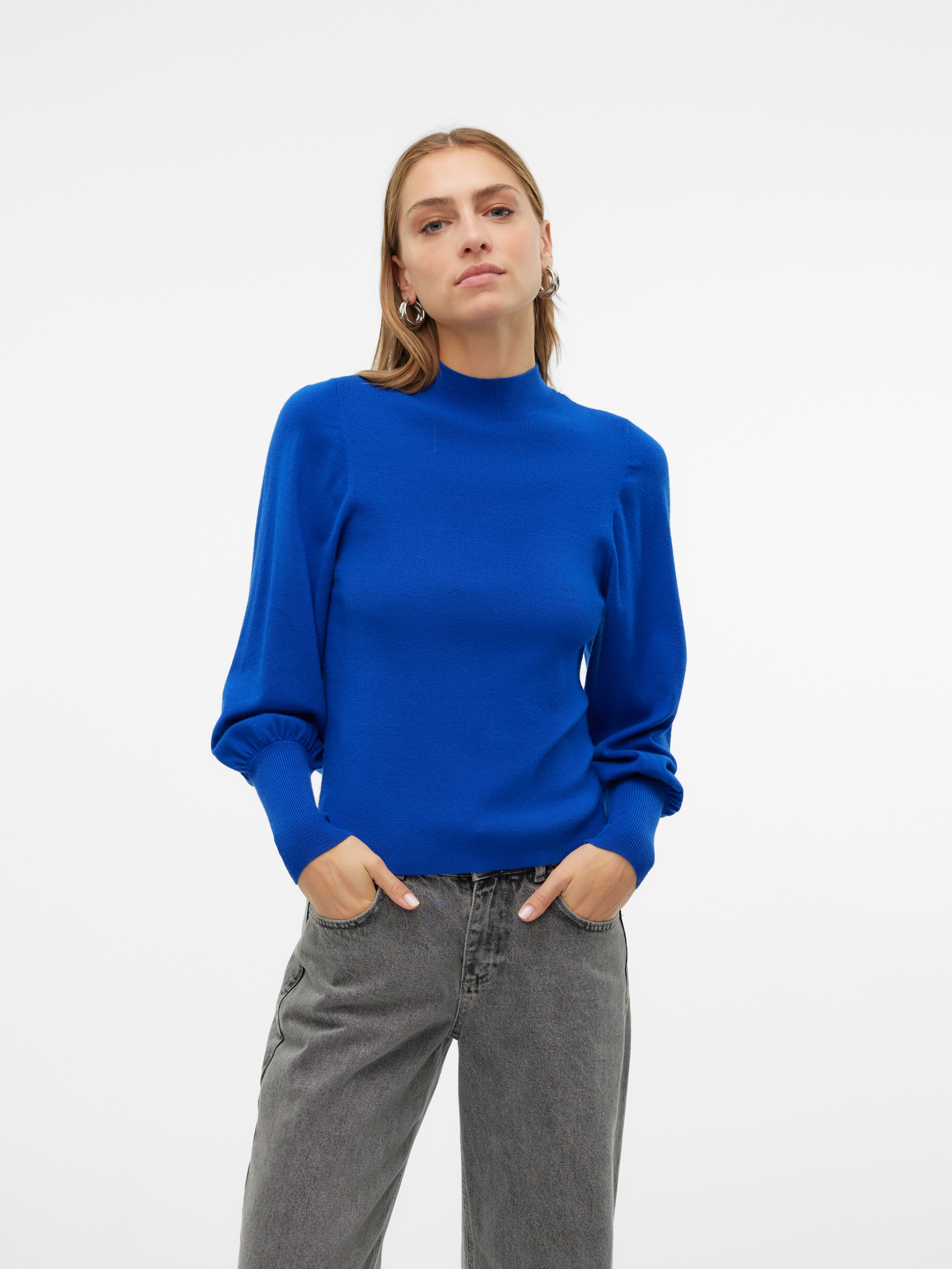 Vero Moda Strickpullover "VMHOLLYKARISPUFF LS HIGHNK PULLOV GA BOO" günstig online kaufen