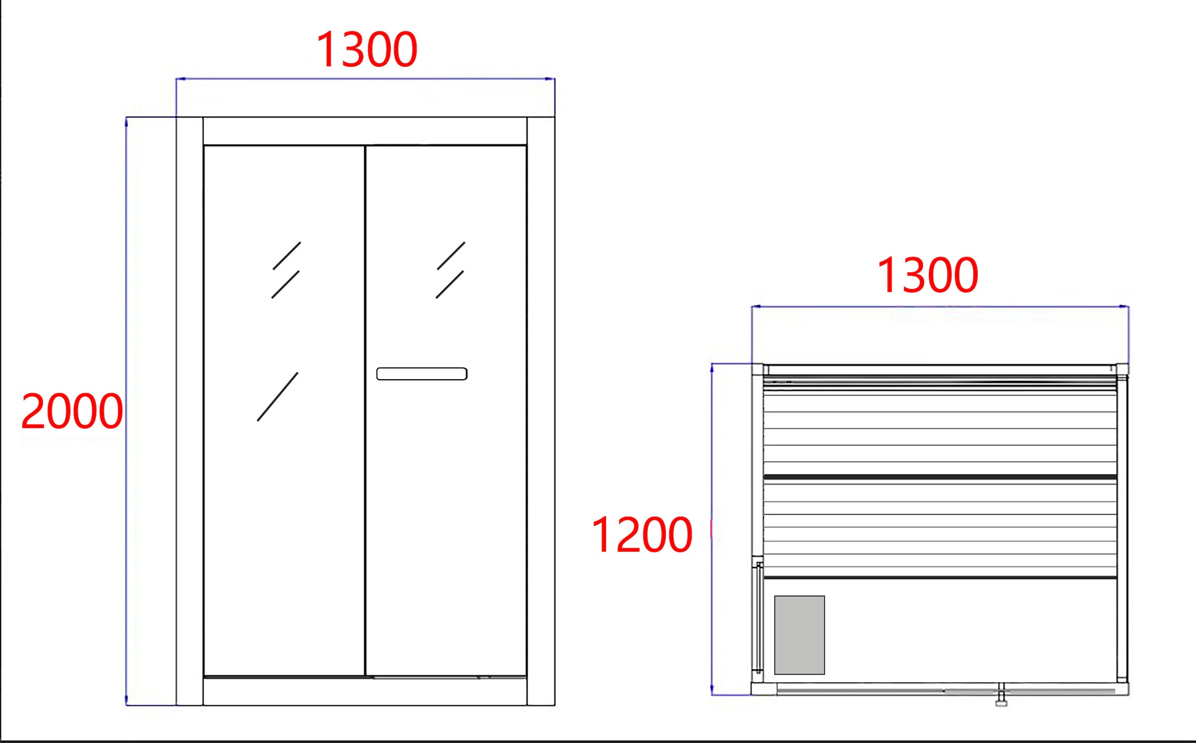 Sanotechnik Infrarotkabine »»Twincombi« Sauna+Infrarot«, LxBxH: 130x120x200cm