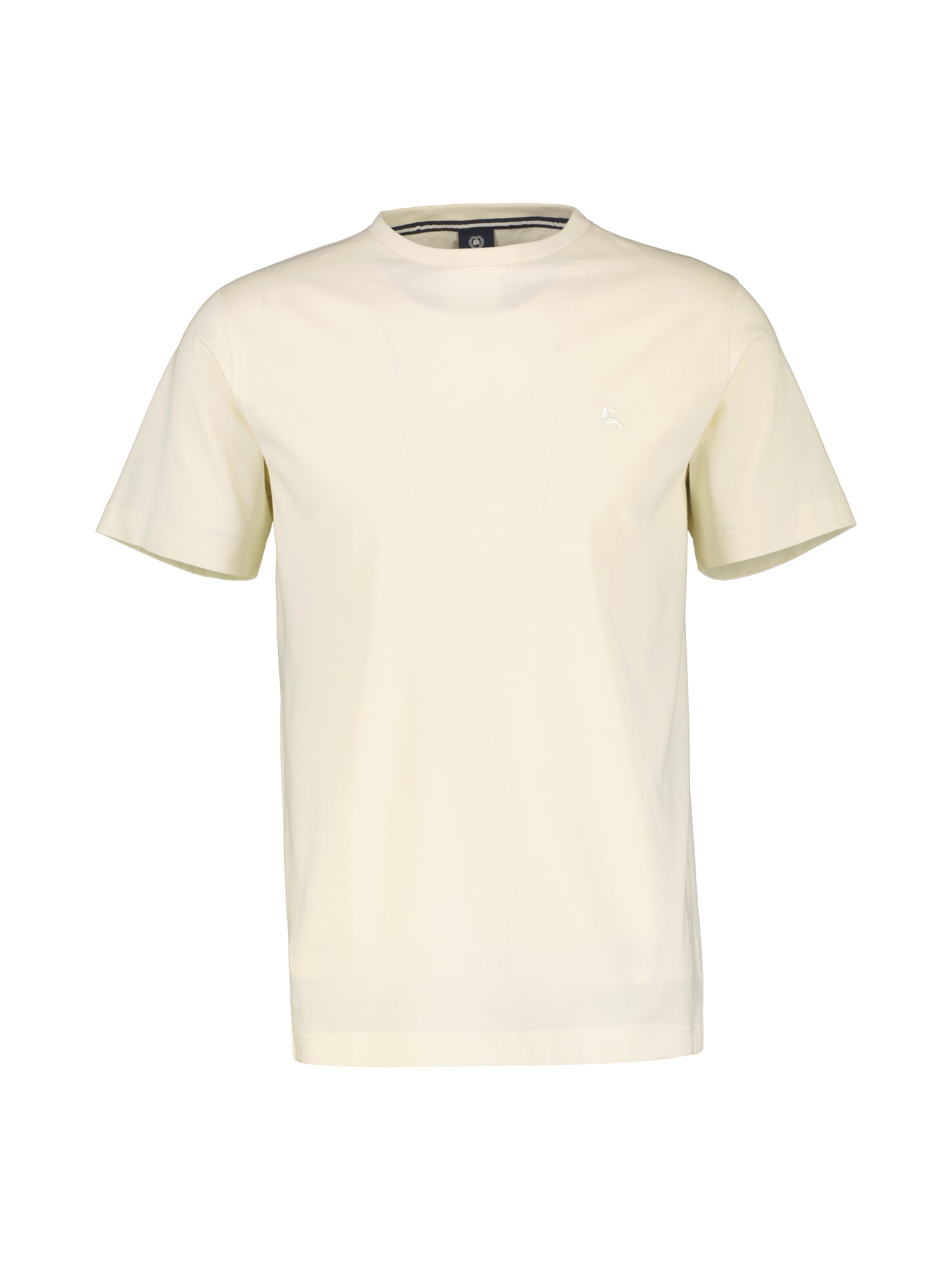 LERROS T-Shirt »LERROS Basic T-Shirt mit Logostitch, unifarben«