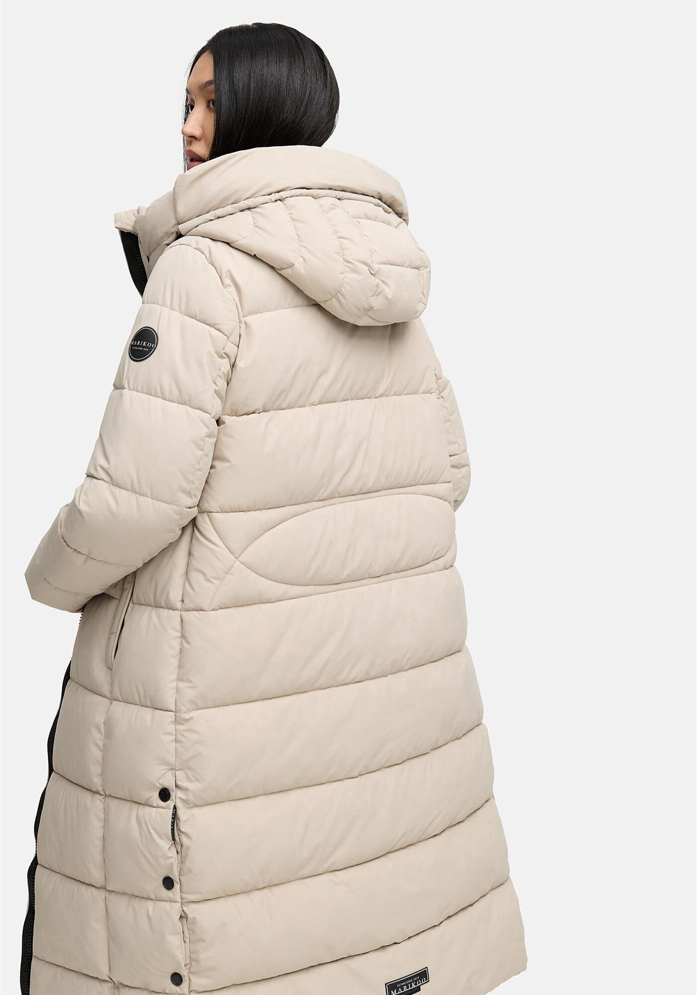 Marikoo Winterjacke »Nadeshikoo XIV« extra langer Winter Mantel gesteppt