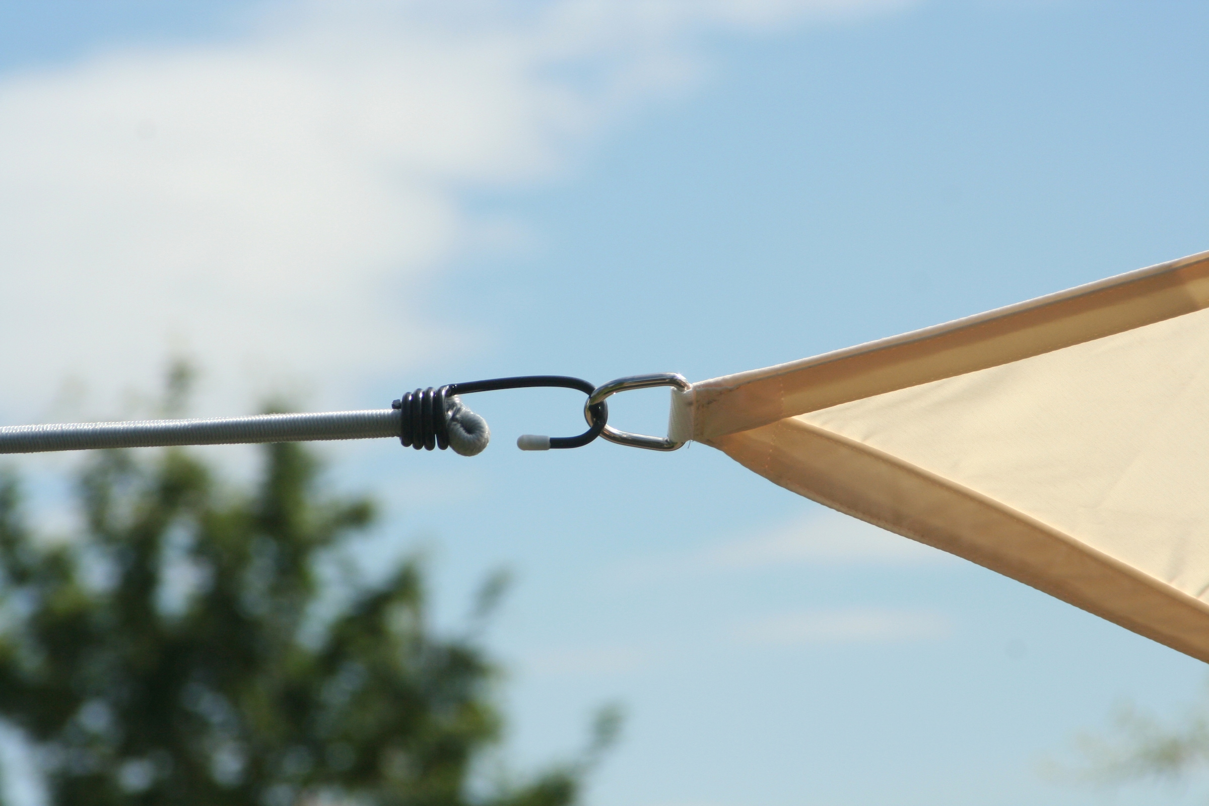 Floracord Sonnensegel B: 360 cm, cremeweiß