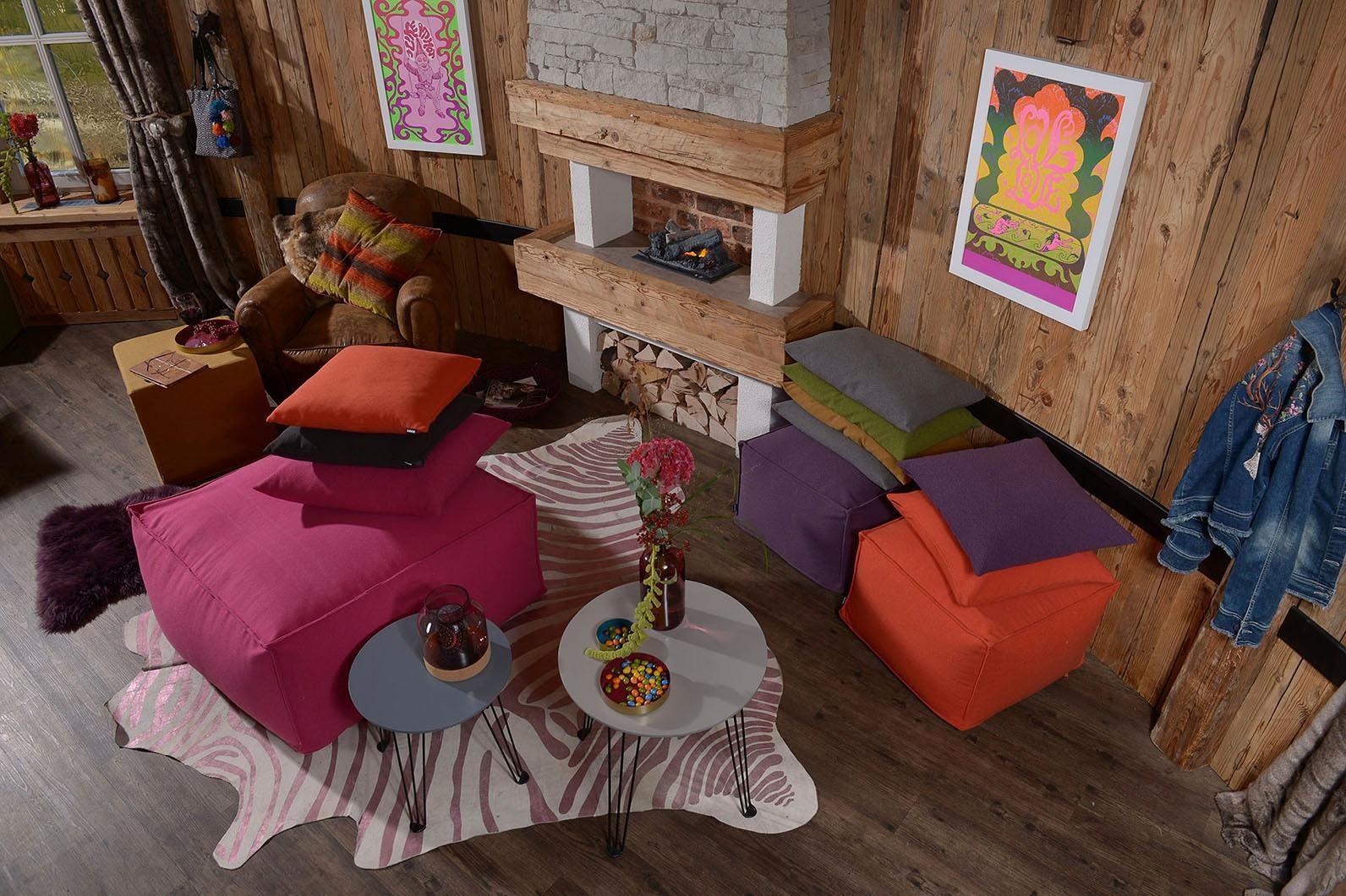 H.O.C.K. Dekokissen »Livigno« mit Wollhaptik, Kissenhülle mit Füllung, 1 Stück