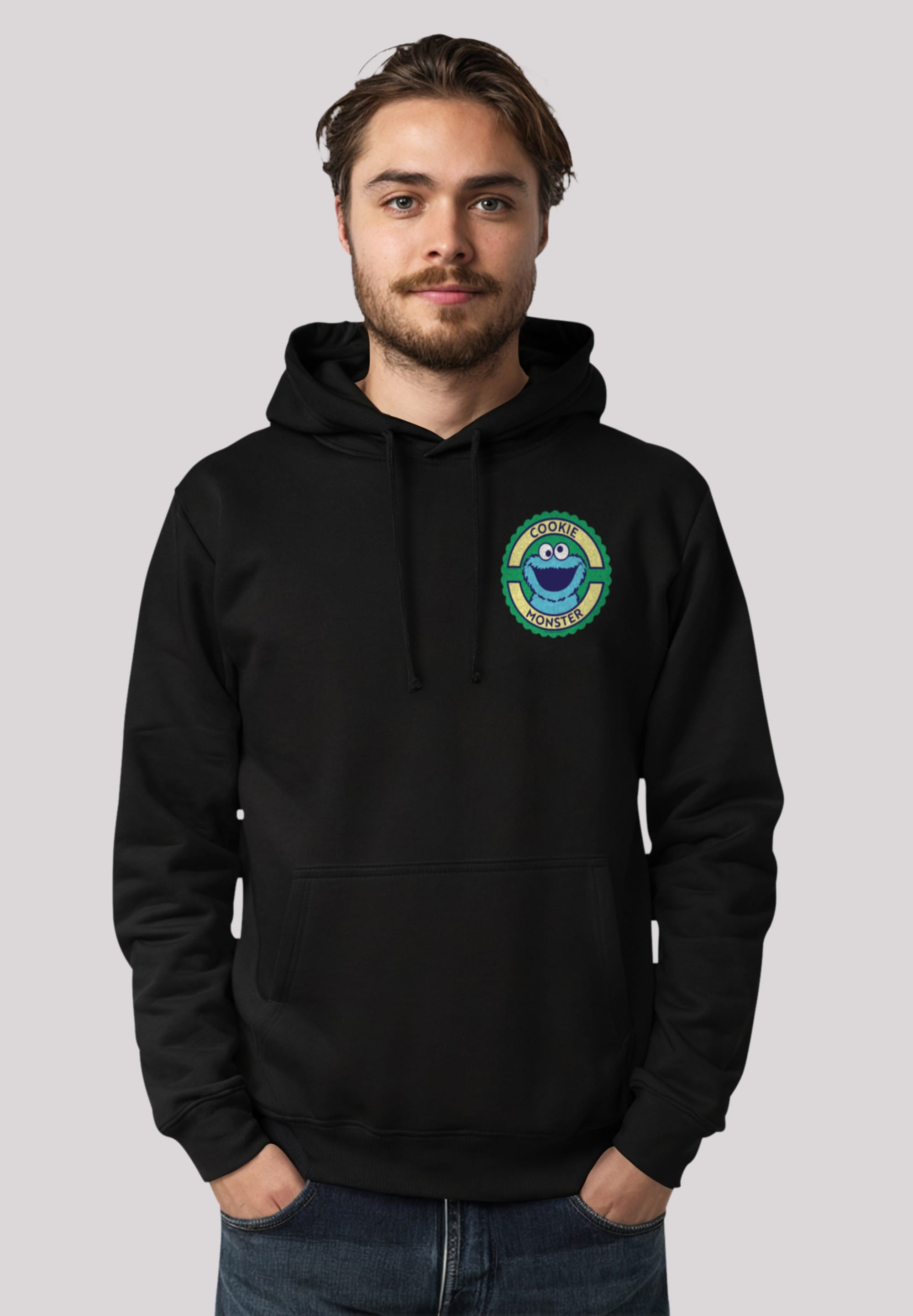 F4NT4STIC Kapuzenpullover "Sesamstraße Cookie Monster Sticker", Premium Qua günstig online kaufen