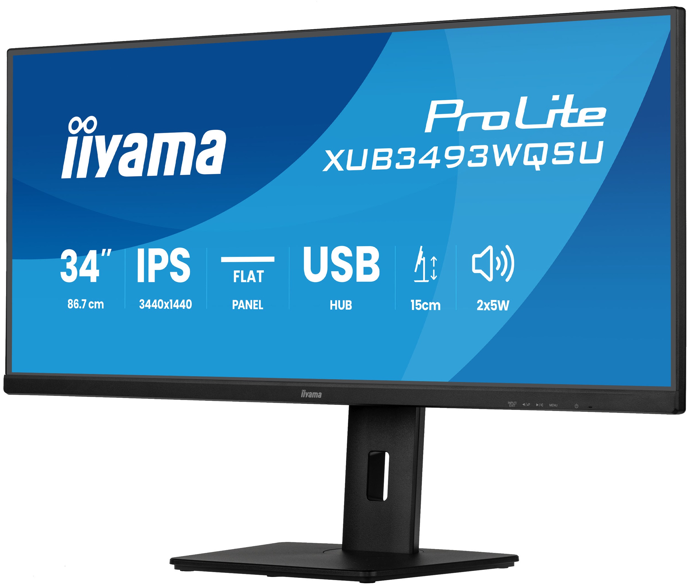 Iiyama LED-Monitor »XUB3493WQSU-B6« 87 cm/34 ″  3440 x 1440 px UWQHD 1 Reaktionszeit 120 Hz