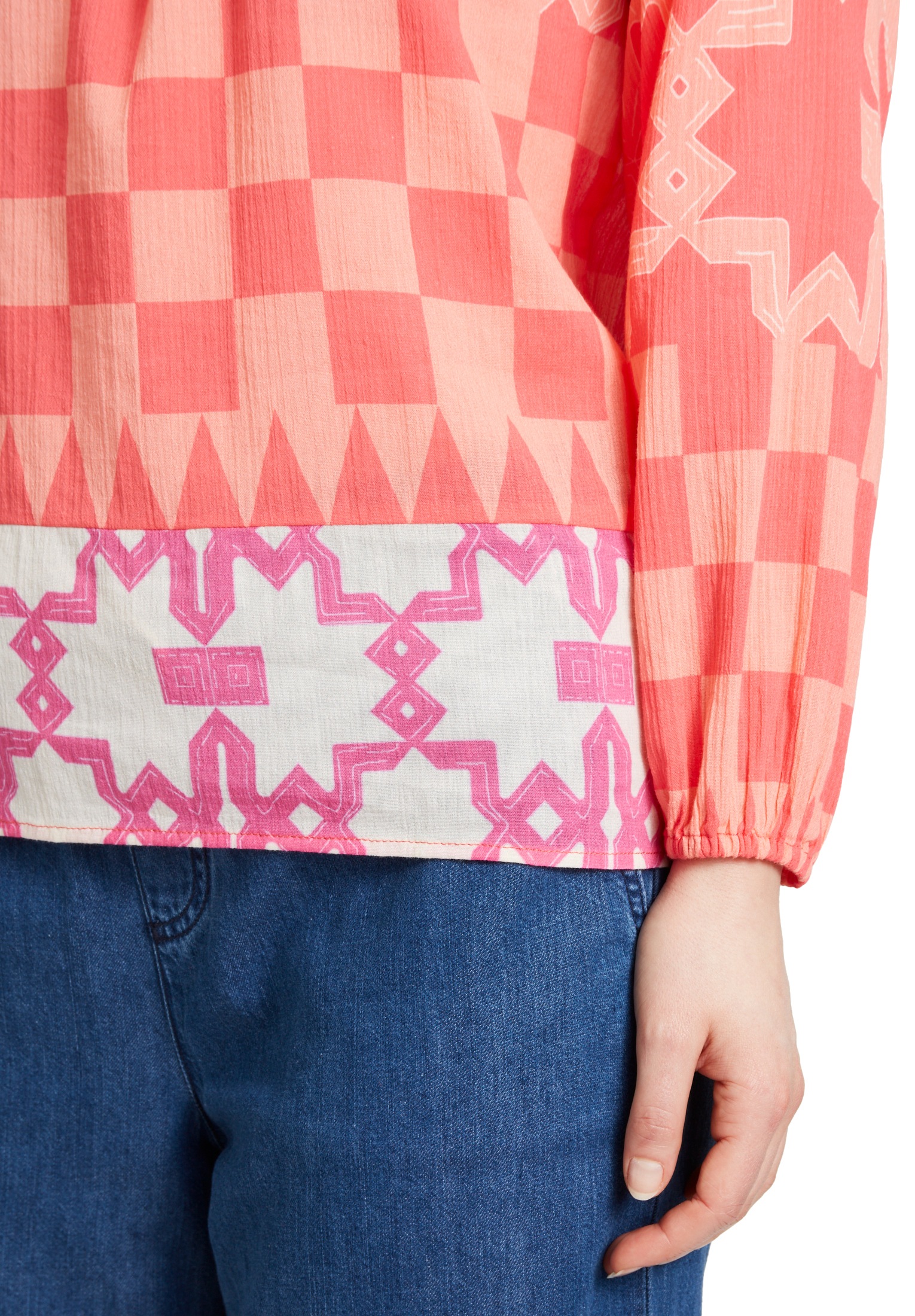 Cartoon Carmenbluse »Cartoon Carmenbluse mit Muster«