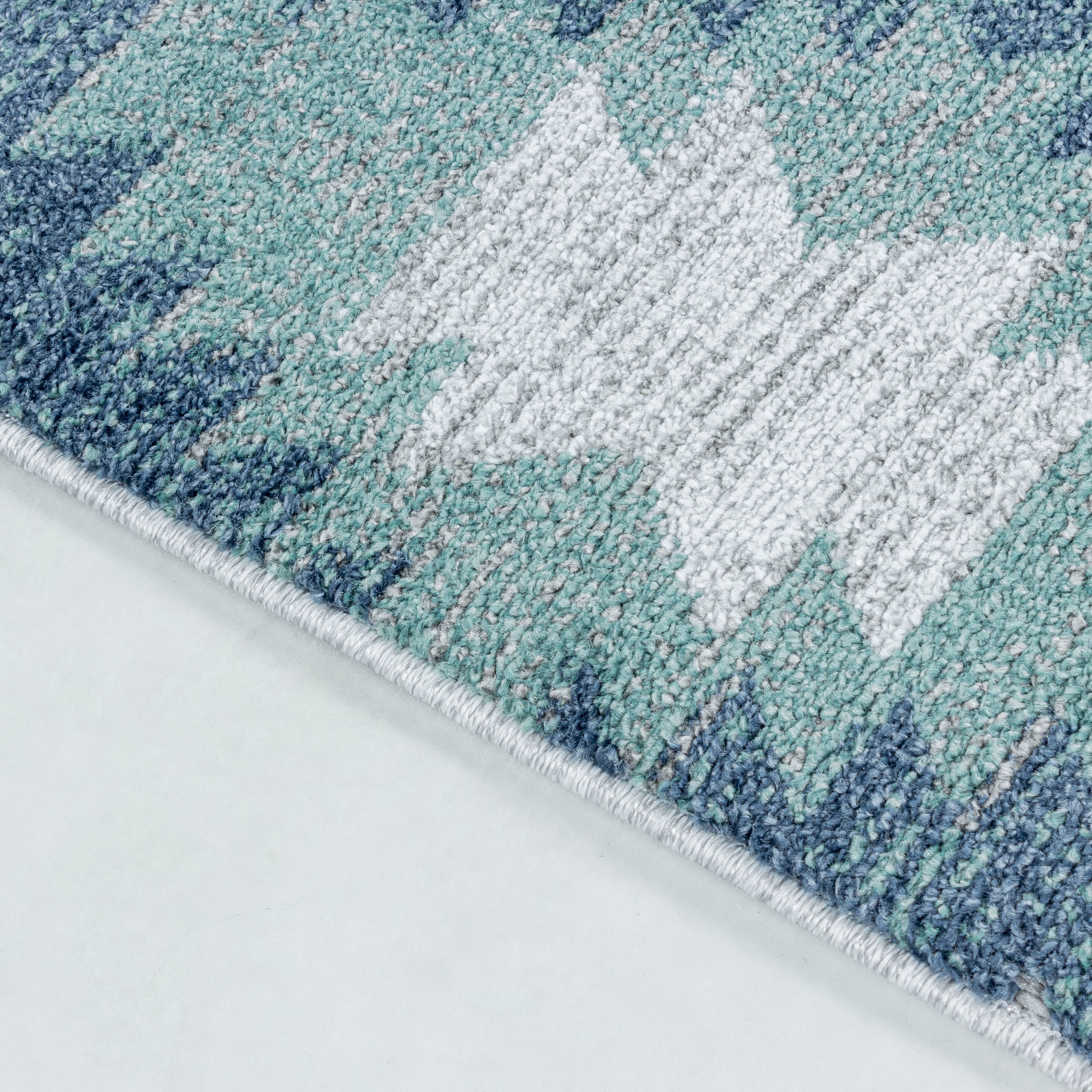 Ayyildiz Teppiche Teppich »BAHAMA 5153«, rechteckig, 8 mm Höhe, Läufer, Flachflor mit Hoch-Tief-Struktur, In-und Outdoor geeignet
