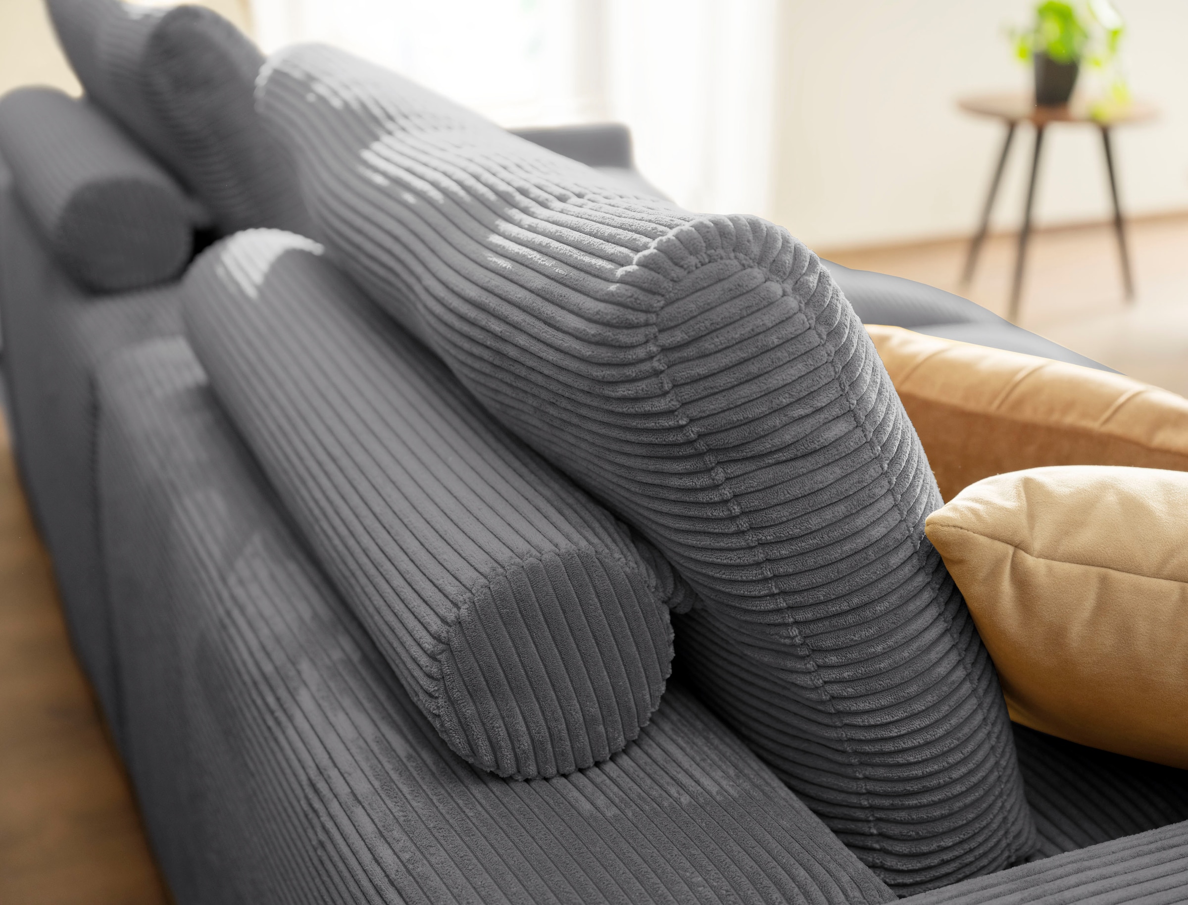 alina Big-Sofa »Sandy«, 296 cm breit und 123 cm tief, in modernem Cordstoff