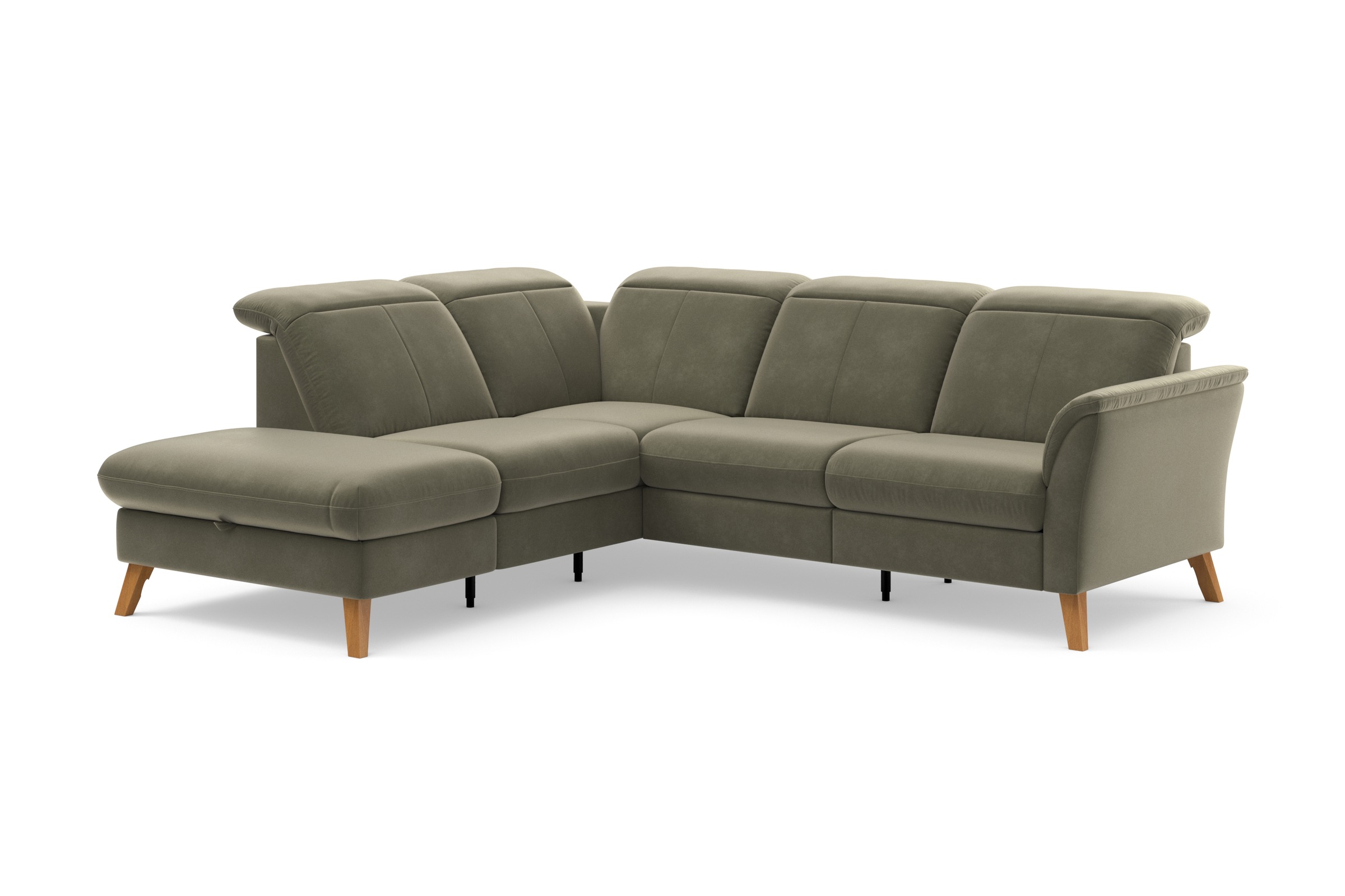 Thumbnail - sit&more Ecksofa "Romero L-Form" wahlweise mit oder ohne TV-Funktion, Bettfunktion, Bettkasten