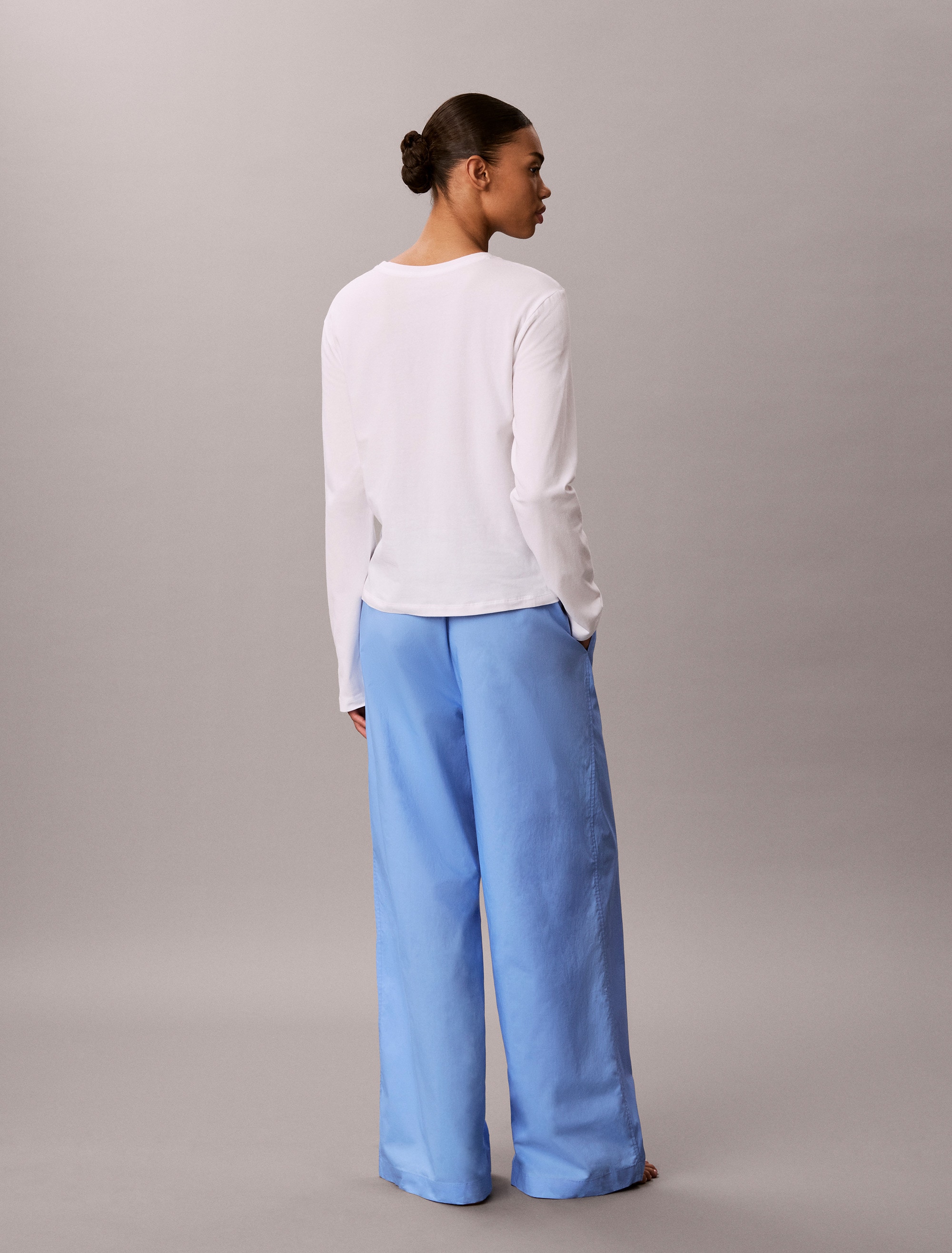 Calvin Klein Underwear Schlafanzug »LS PANT SET« Normale Passform mit Rundhalsausschnitt