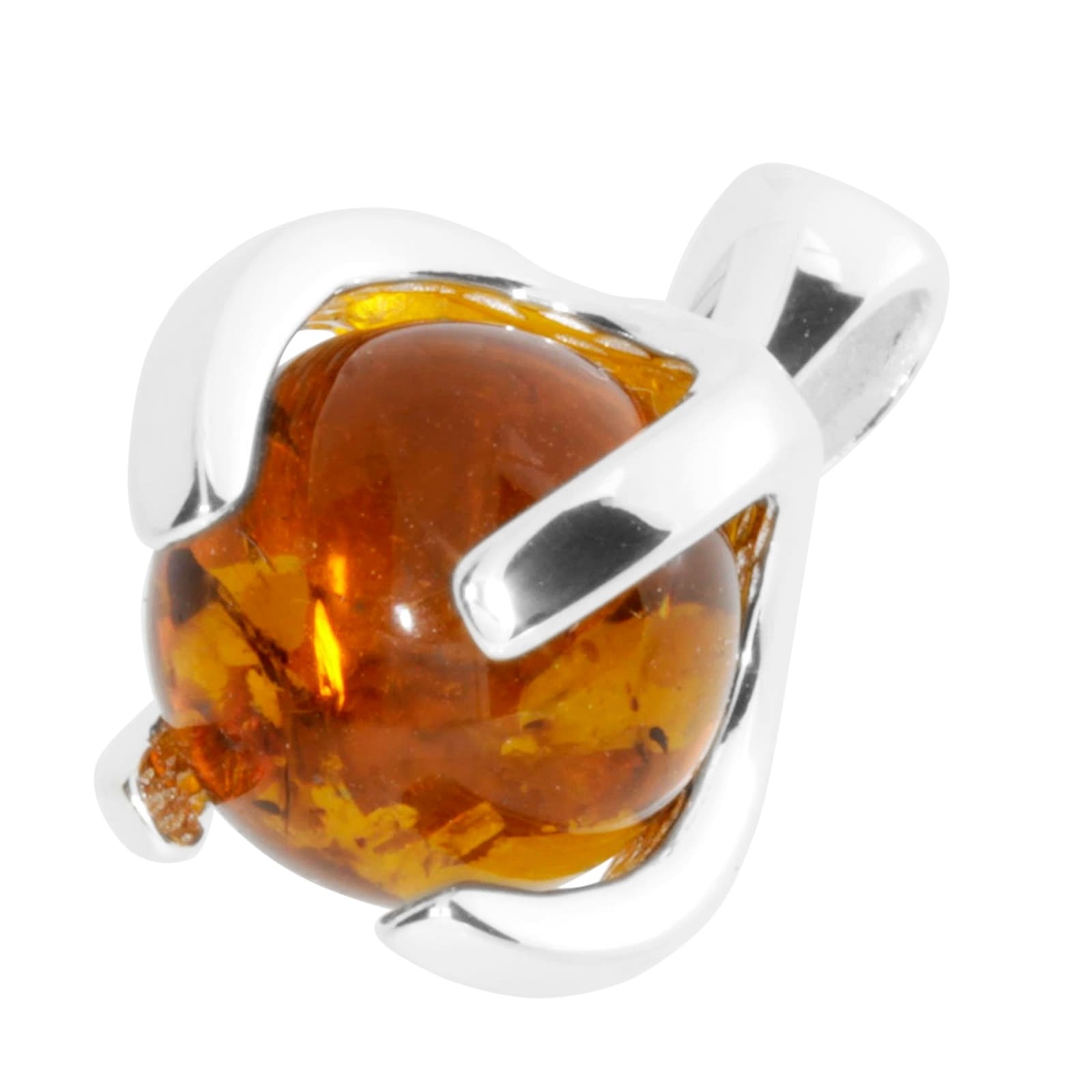 OSTSEE-SCHMUCK Kettenanhänger »- Ute 10 mm - Silber 925/000 - Bernstein«