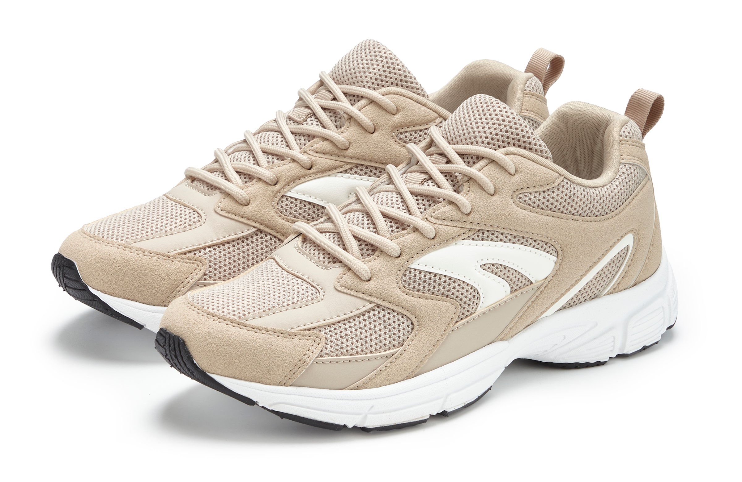 LASCANA Sneaker »Halbschuh,«  runde Schuhspitze, sportive Sohle, mit Schnürung VEGAN