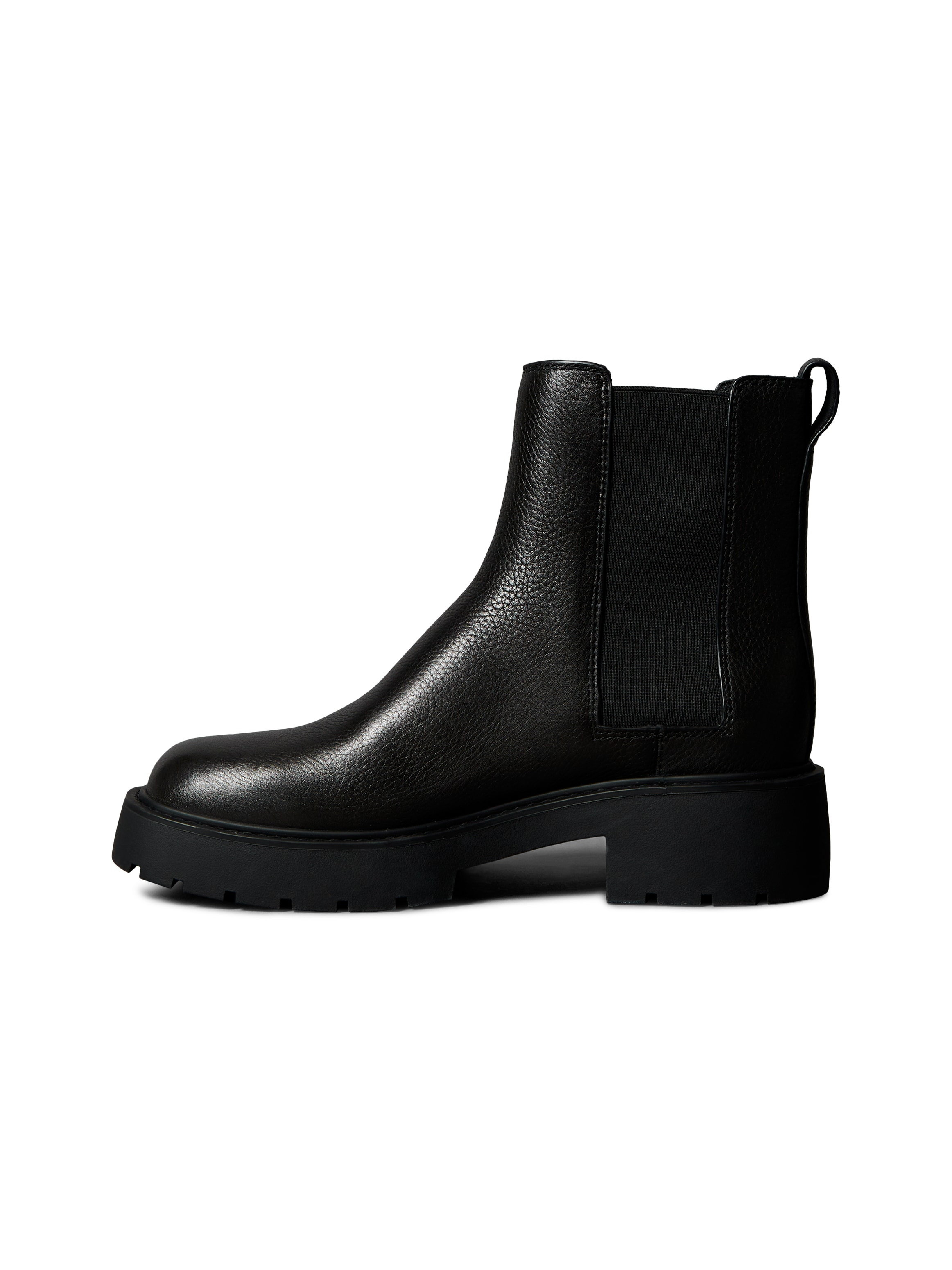 Calvin Klein Jeans Chelseaboots »CHUNKY CHELSEA BOOT LTH«, Schlupfboots, Stiefelette mit Anziehlasche