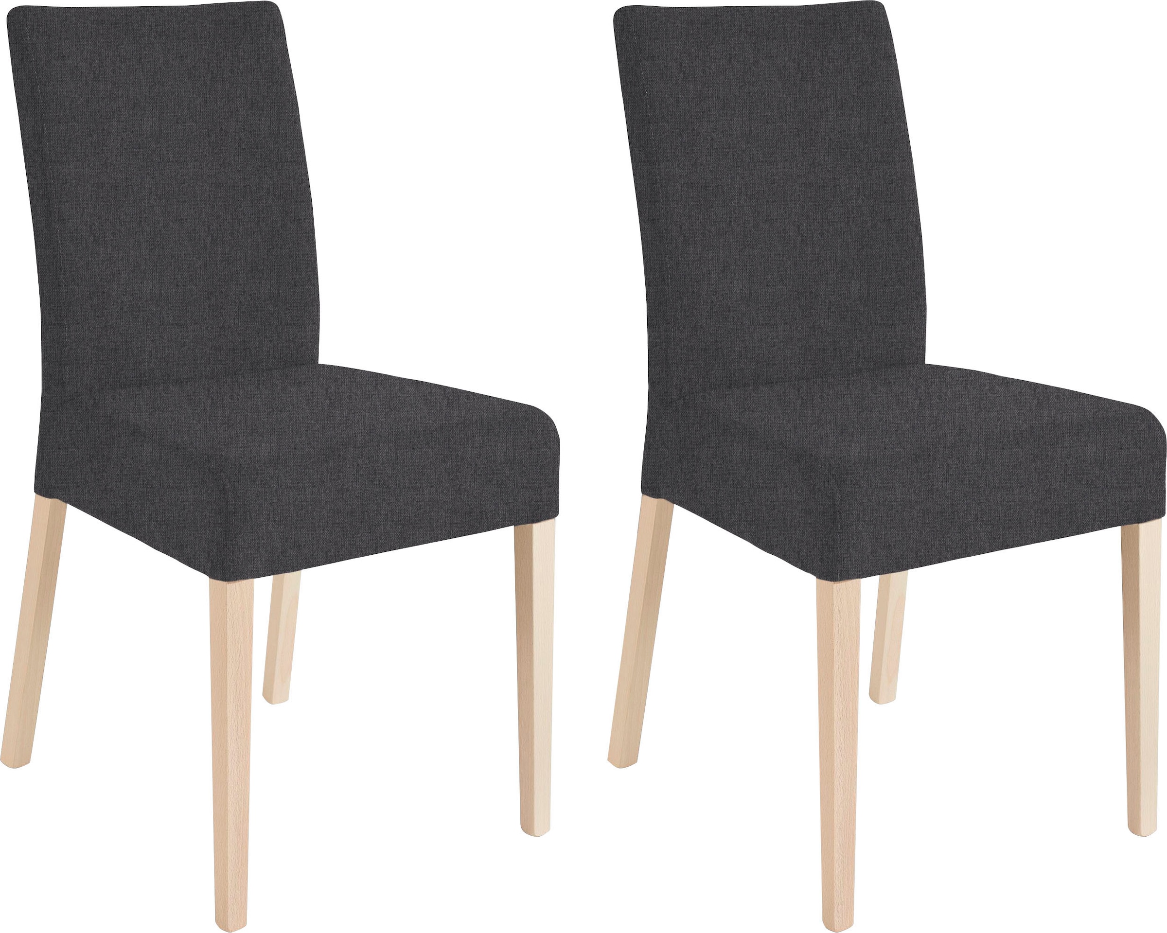 Home affaire 4-Fußstuhl "Umag" (Set) 2 Stk.Sitz und Rücken gepolstert günstig online kaufen