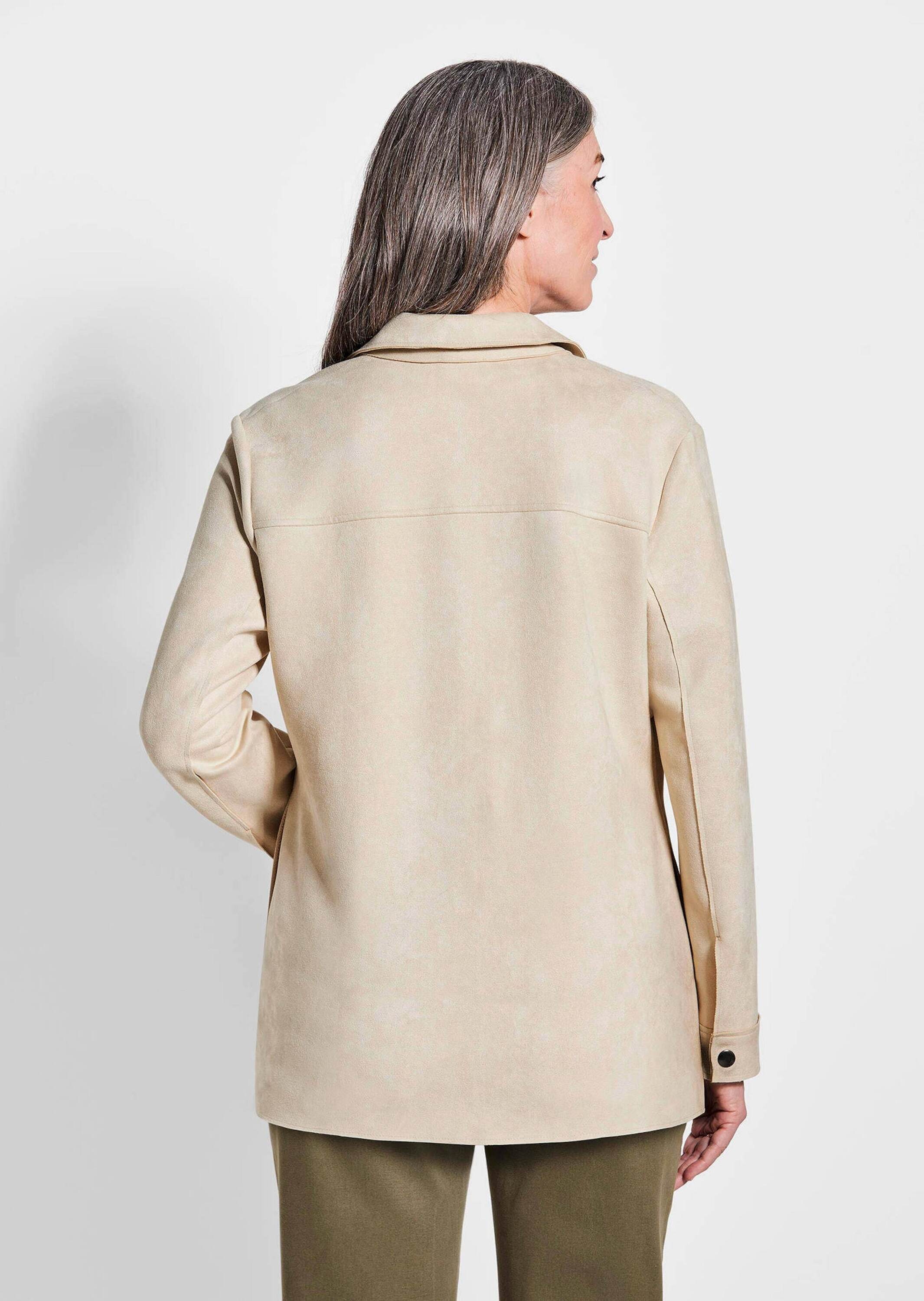 GOLDNER Kurzjacke »Kurzgröße Leichte Damenjacke in Velourslederoptik«