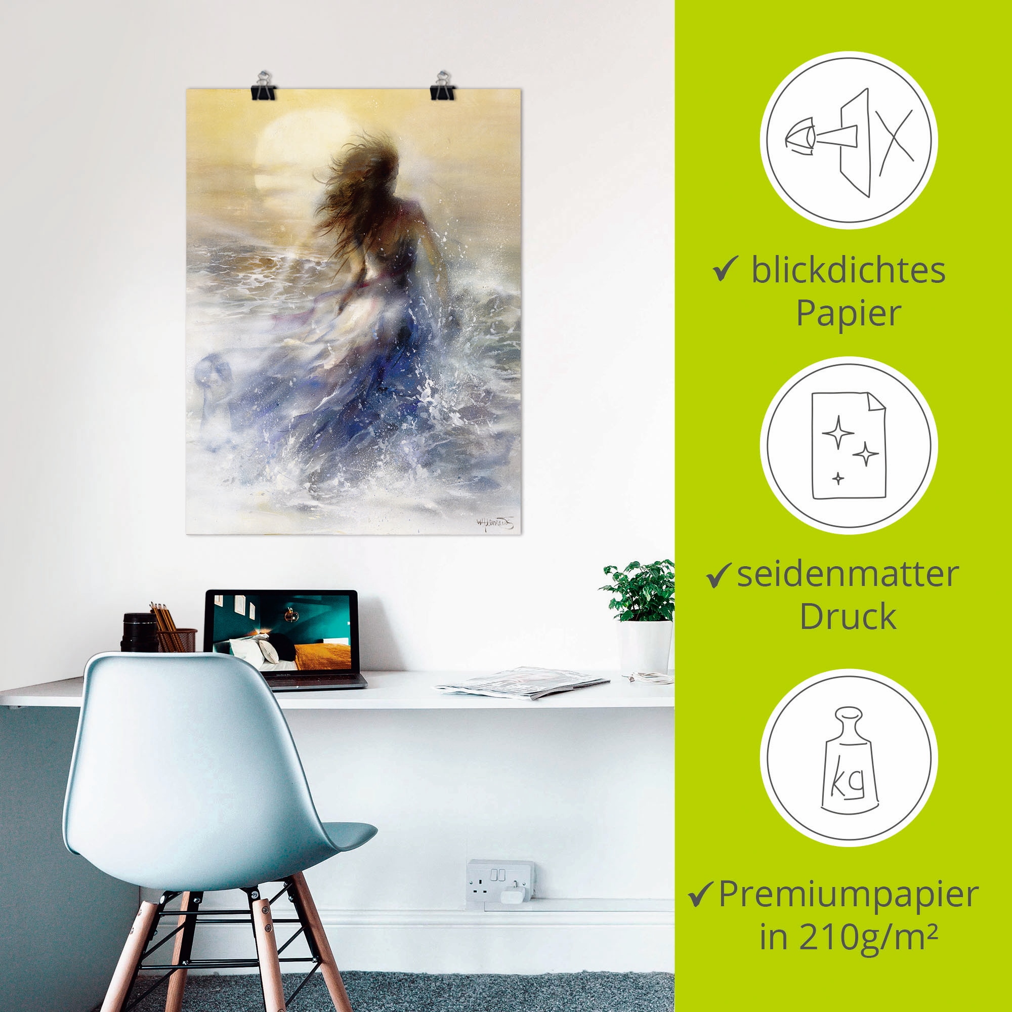 Artland Wandbild »Sommer I«, Frau, (1 St.), als Leinwandbild, Poster, Wandaufkleber in verschied. Größen