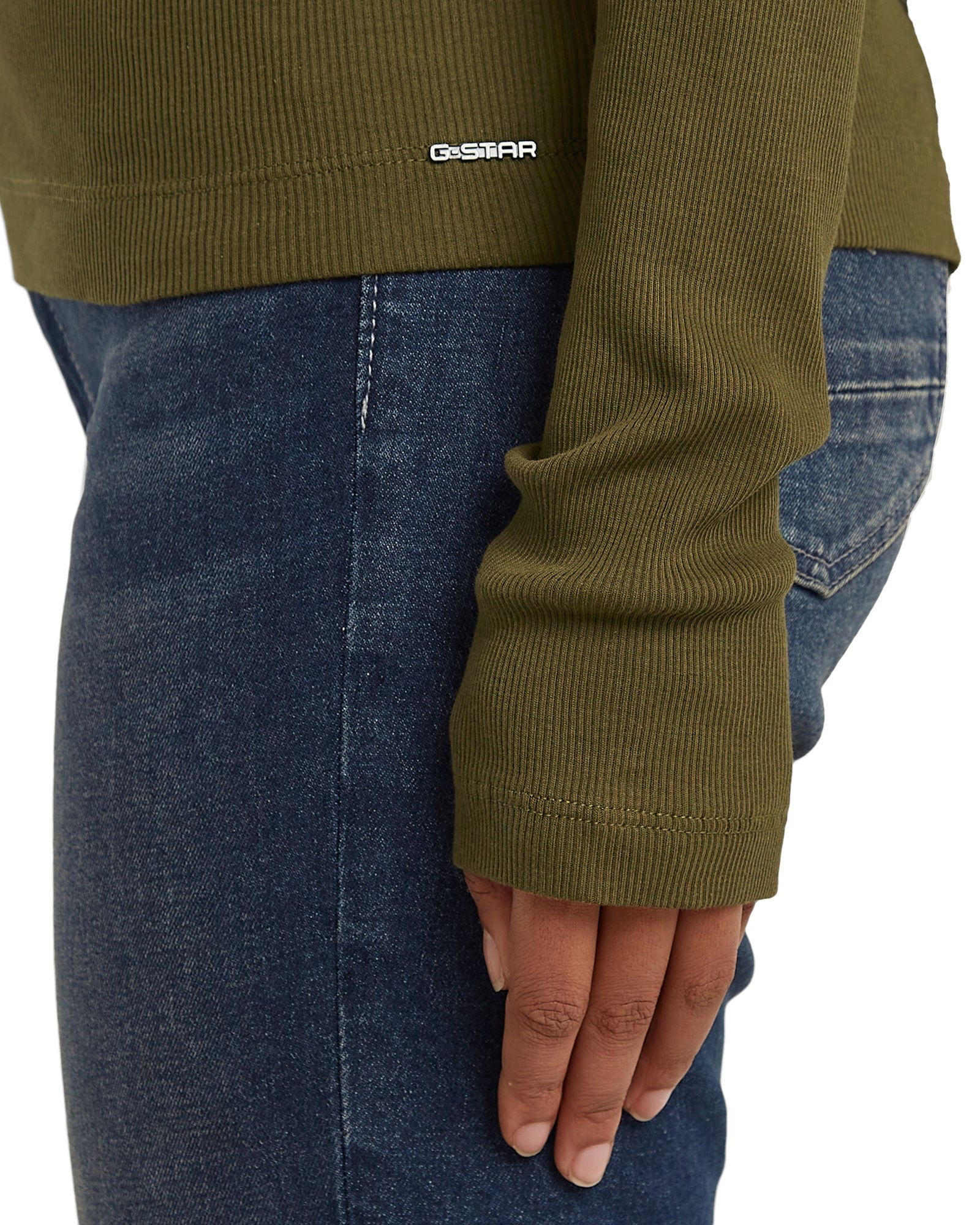 G-STAR T-Shirt »Slim Rib Mock Top«