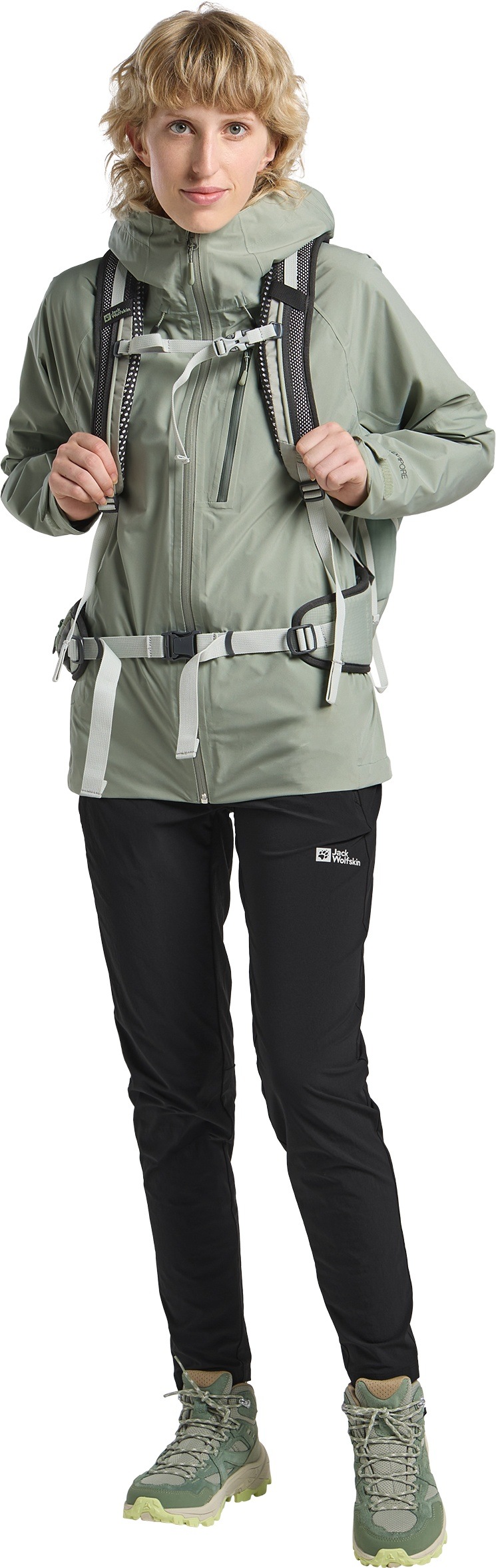 Thumbnail - Jack Wolfskin Funktionsjacke "EAGLE PEAK 2L JKT W" mit Kapuze