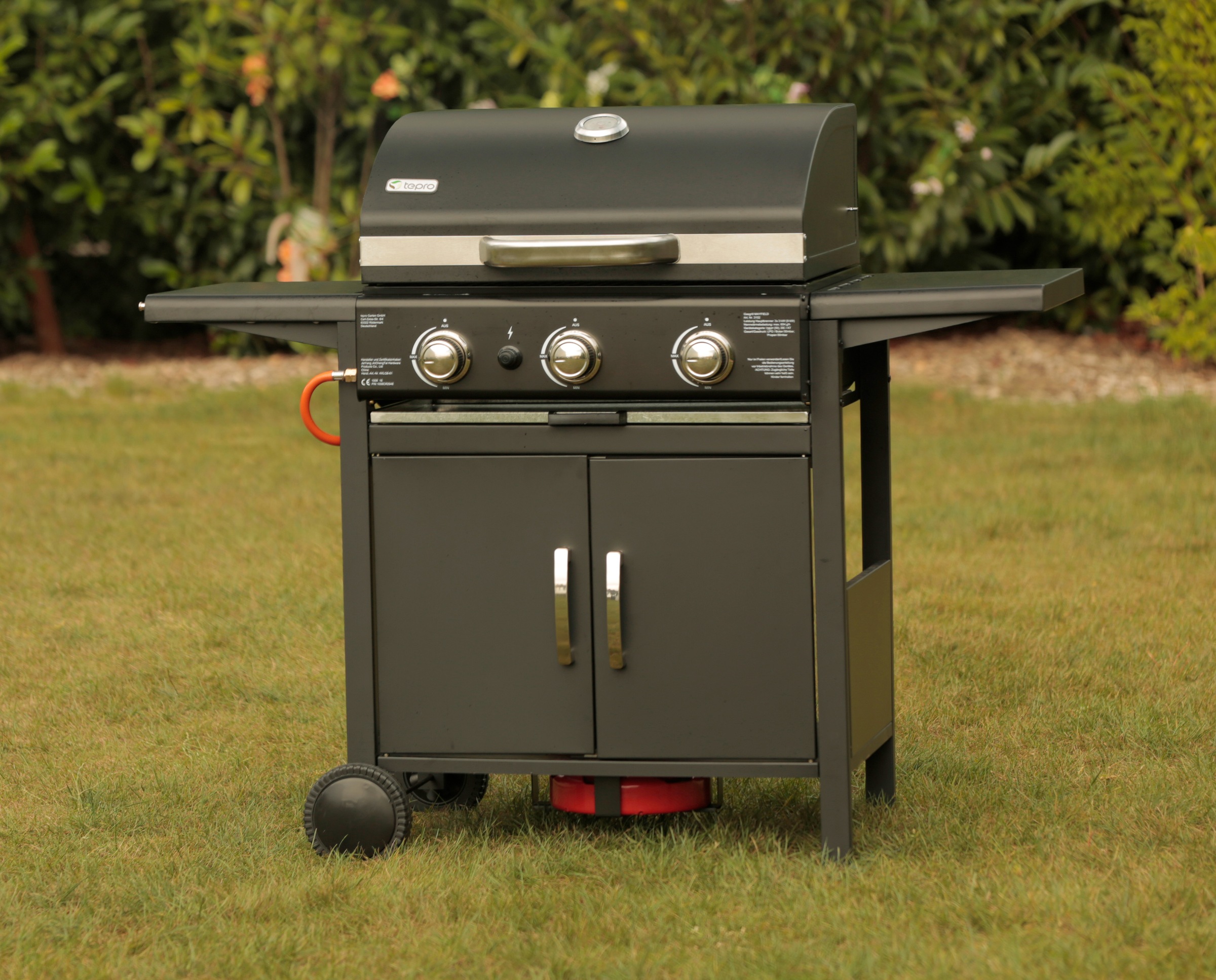 tepro Gasgrill Mayfield 3-Brenner Schwarz günstig online kaufen