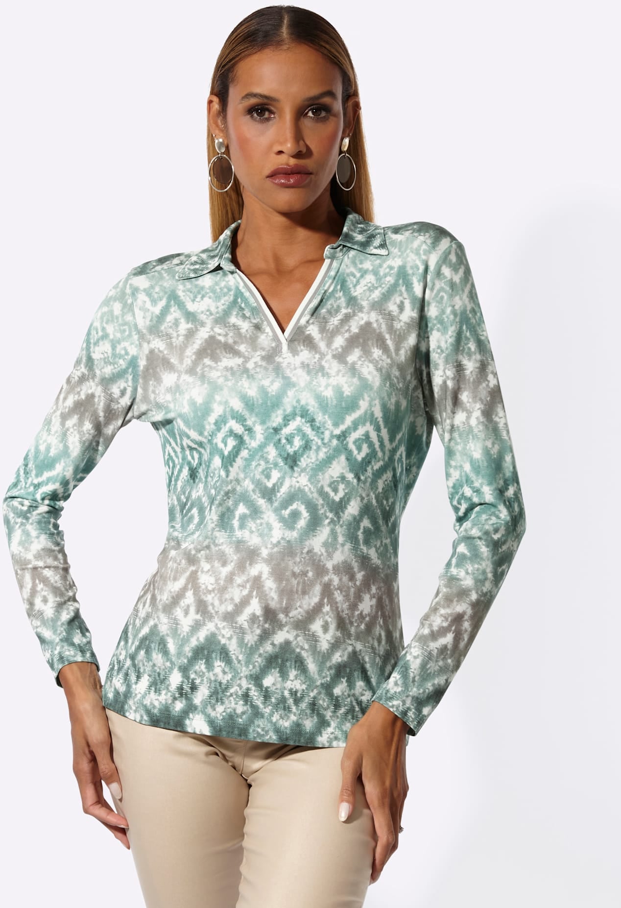 creation L Langarmshirt »Druck-Shirt« 1