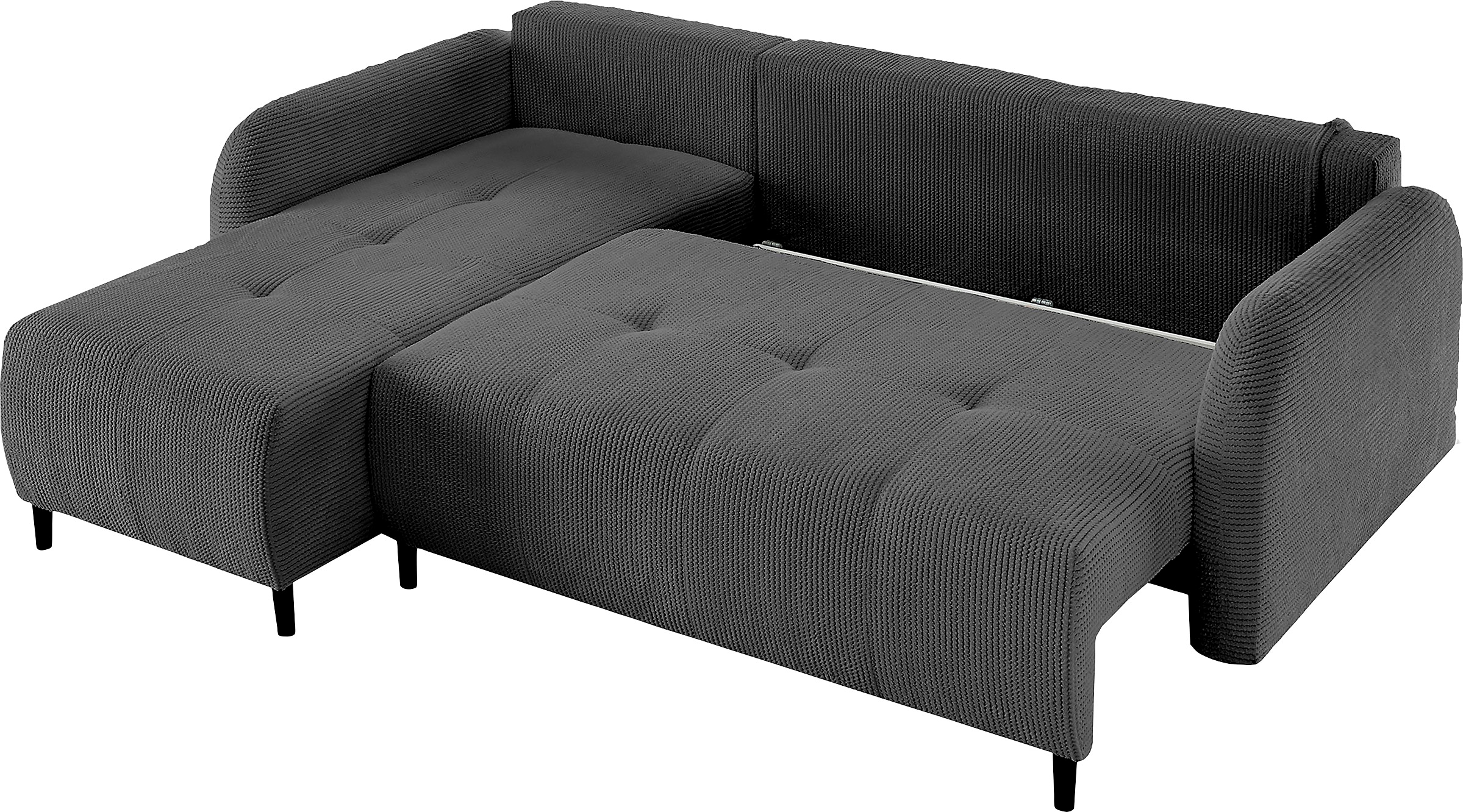 Leonique Ecksofa »BLAISE«, mit Bett-Funktion (Liegefläche 140/200 cm), Zier- und Rückenkissen