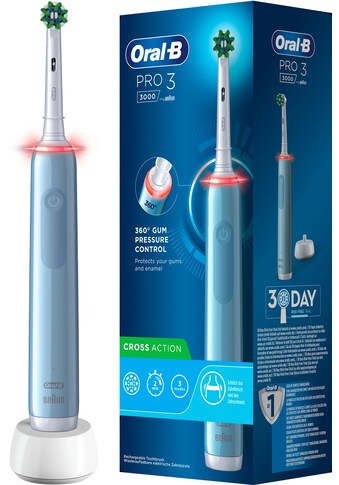 Oral B Elektrische Zahnbürste »Pro 3 3000 Cross Action«, 1 St. Aufsteckbürsten kaufen