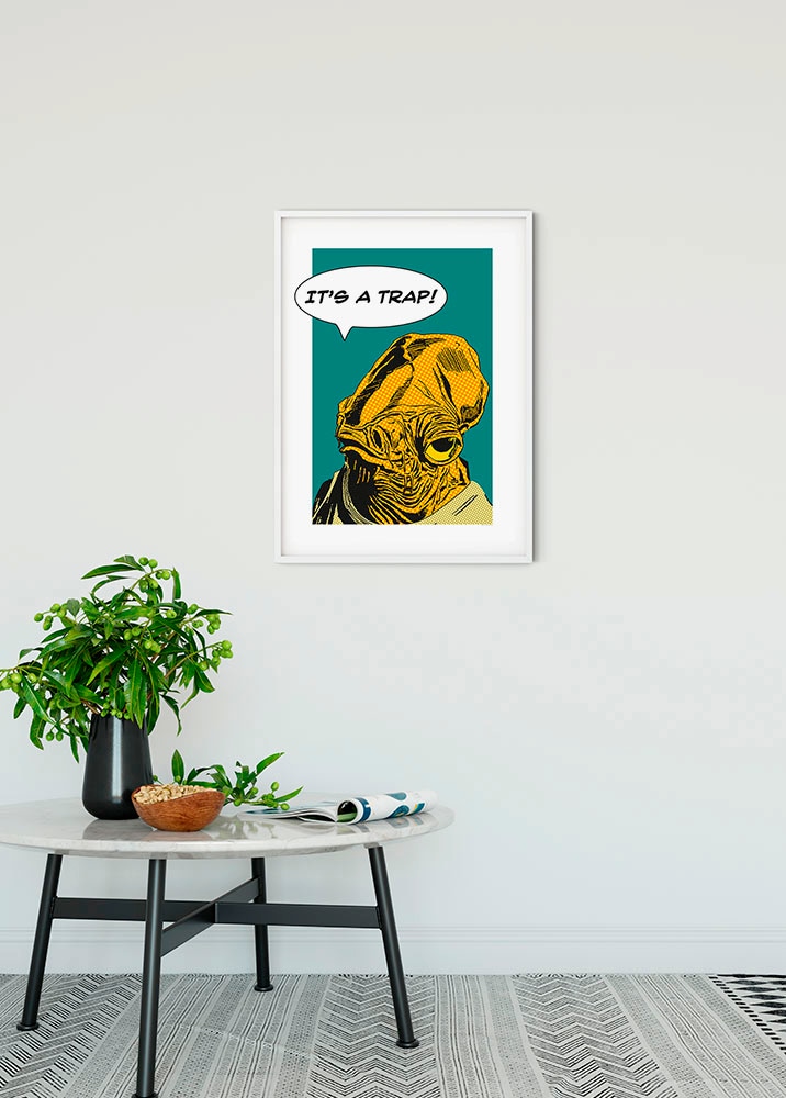 Komar Bild »Star Wars Classic Comic Quote Ackbar«, Star Wars, (1 St.), Wandbild zur Dekoration im Kinderzimmer - ohne Rahmen