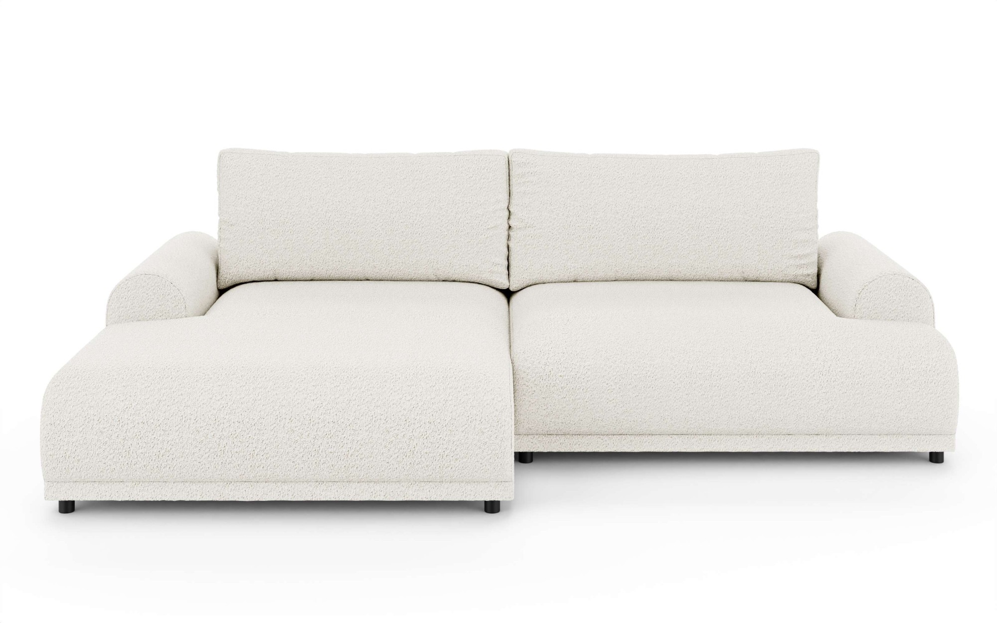 INOSIGN Ecksofa »Marsby, mit Bettfunktion und Bettkasten, Maße: B/H/T 242/65/145 cm«, L-Form mit Wellenunterfederung, Recamiere links oder rechts bestellbar